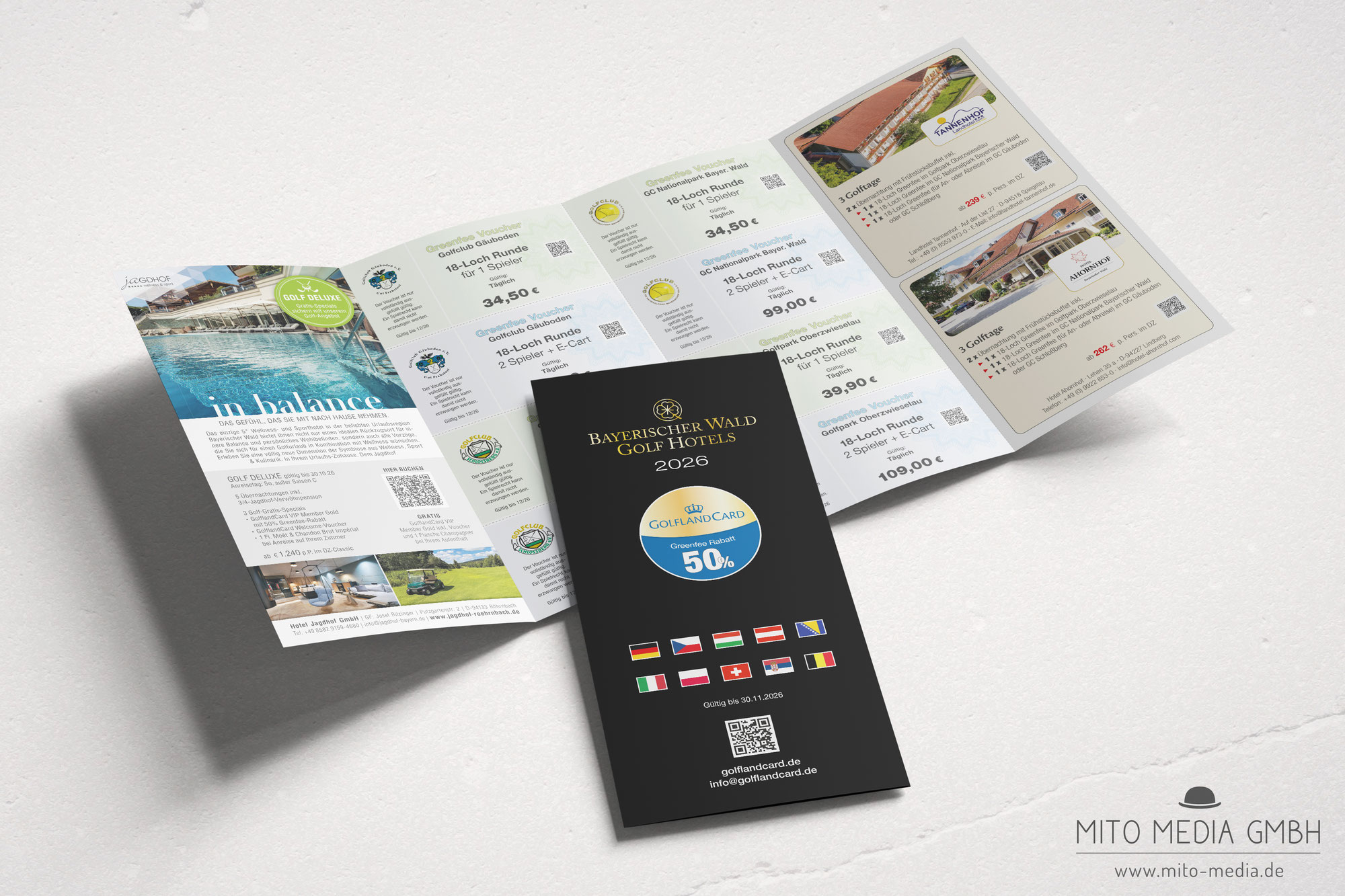 Unser Golfsport-Flyer geht auf die Reise in die Schweiz!