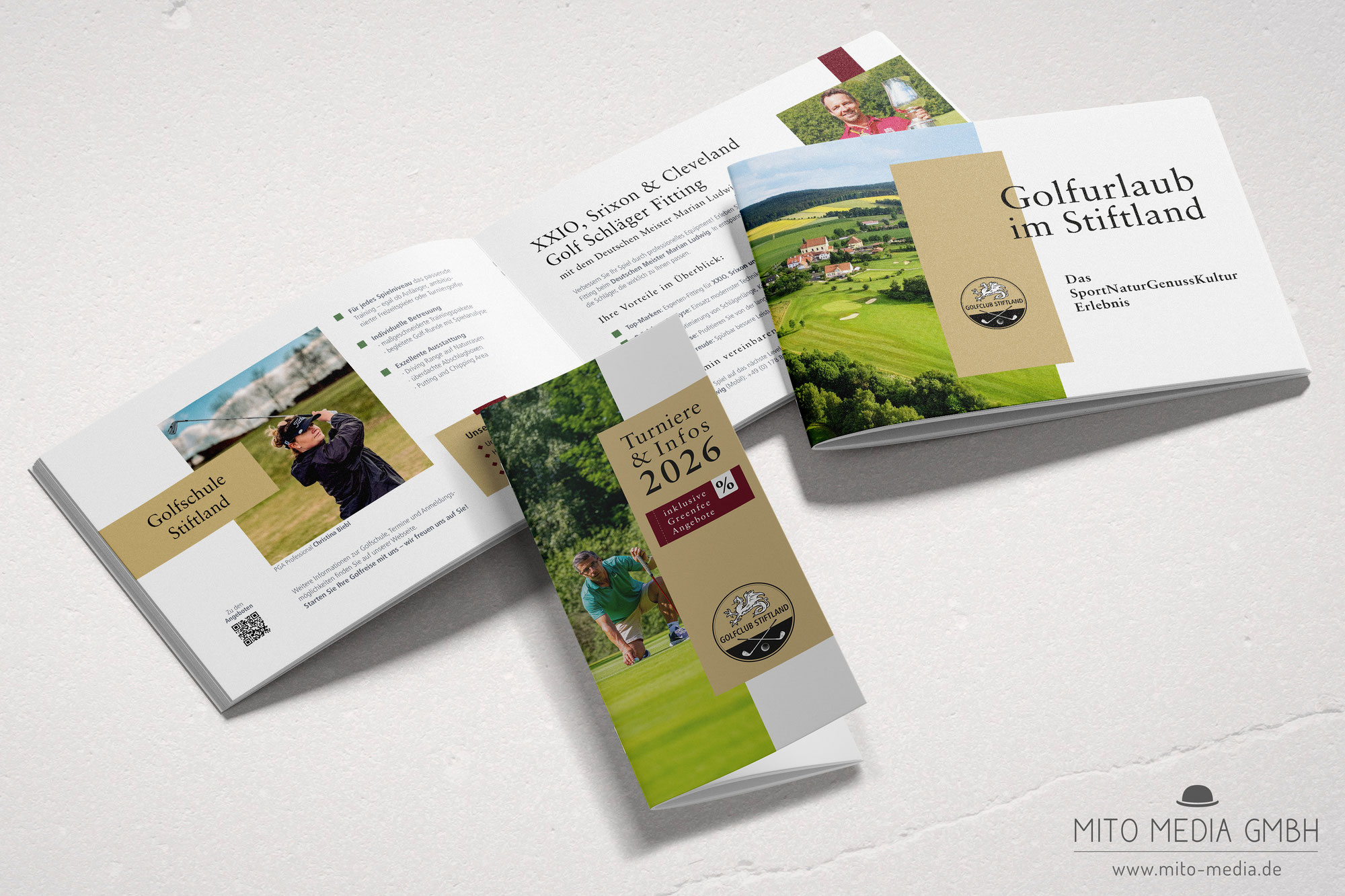 Kreative Gestaltung für Golfclub Stiftland e.V.