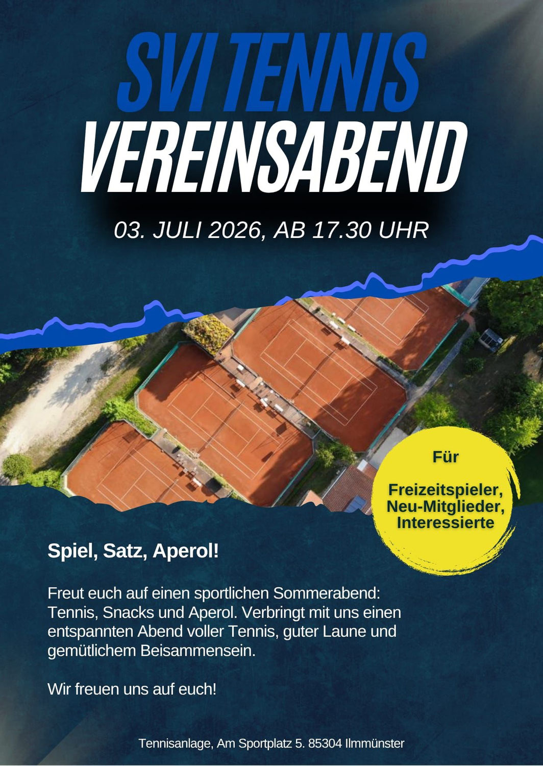 Vereinsabende starten am Freitag 3.Juli