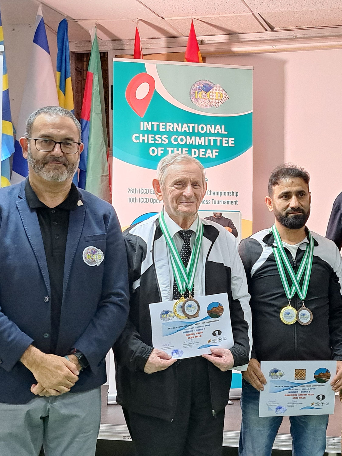 26. Europa Gehörlosen Mannschafts-Meisterschaft der Landesmeister im Schach 10. Gehörlosen Open Einzel Turnier im Schach 2024