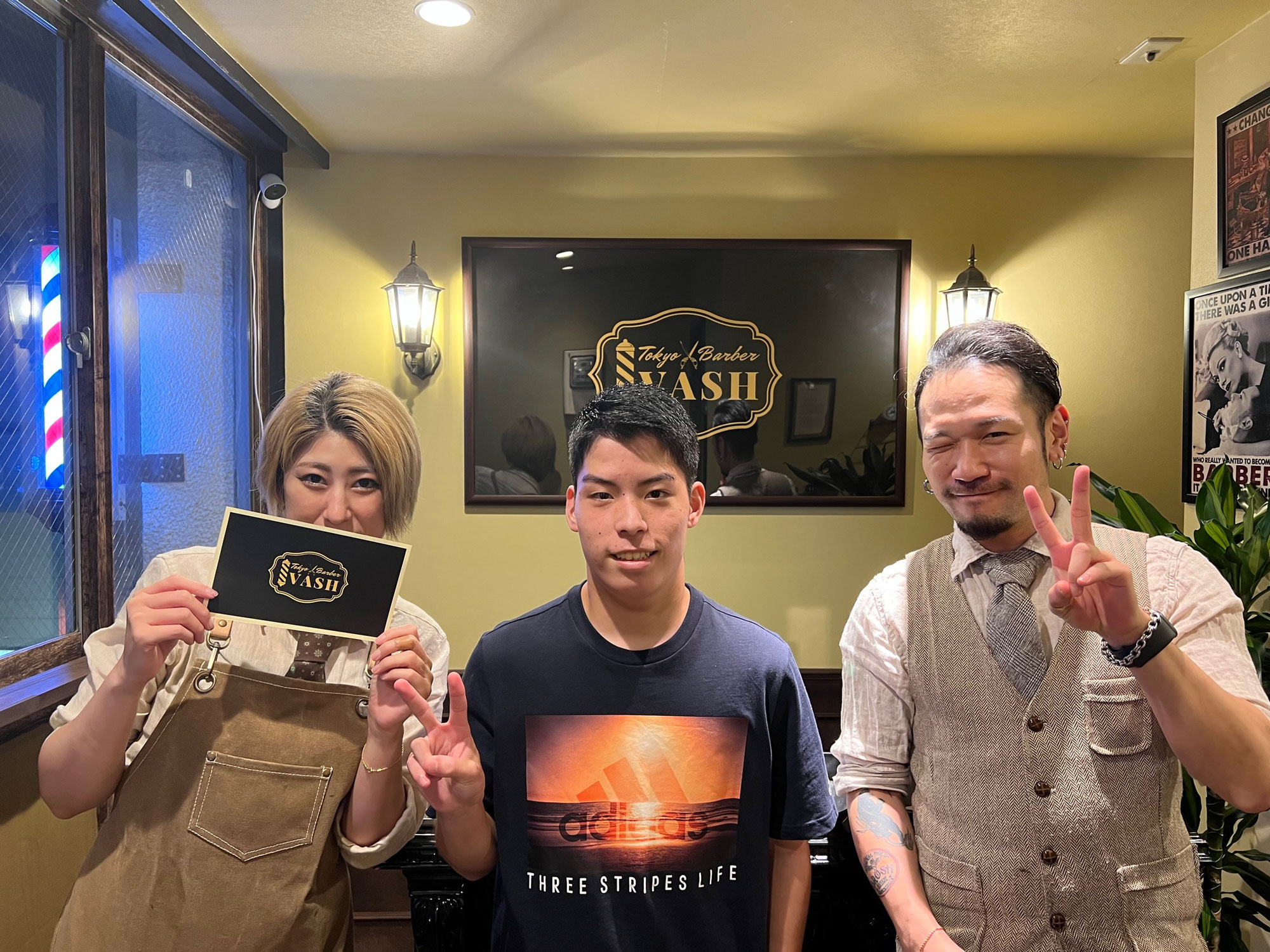 理容室のTokyo Barber VASHさんに応援いただきました！