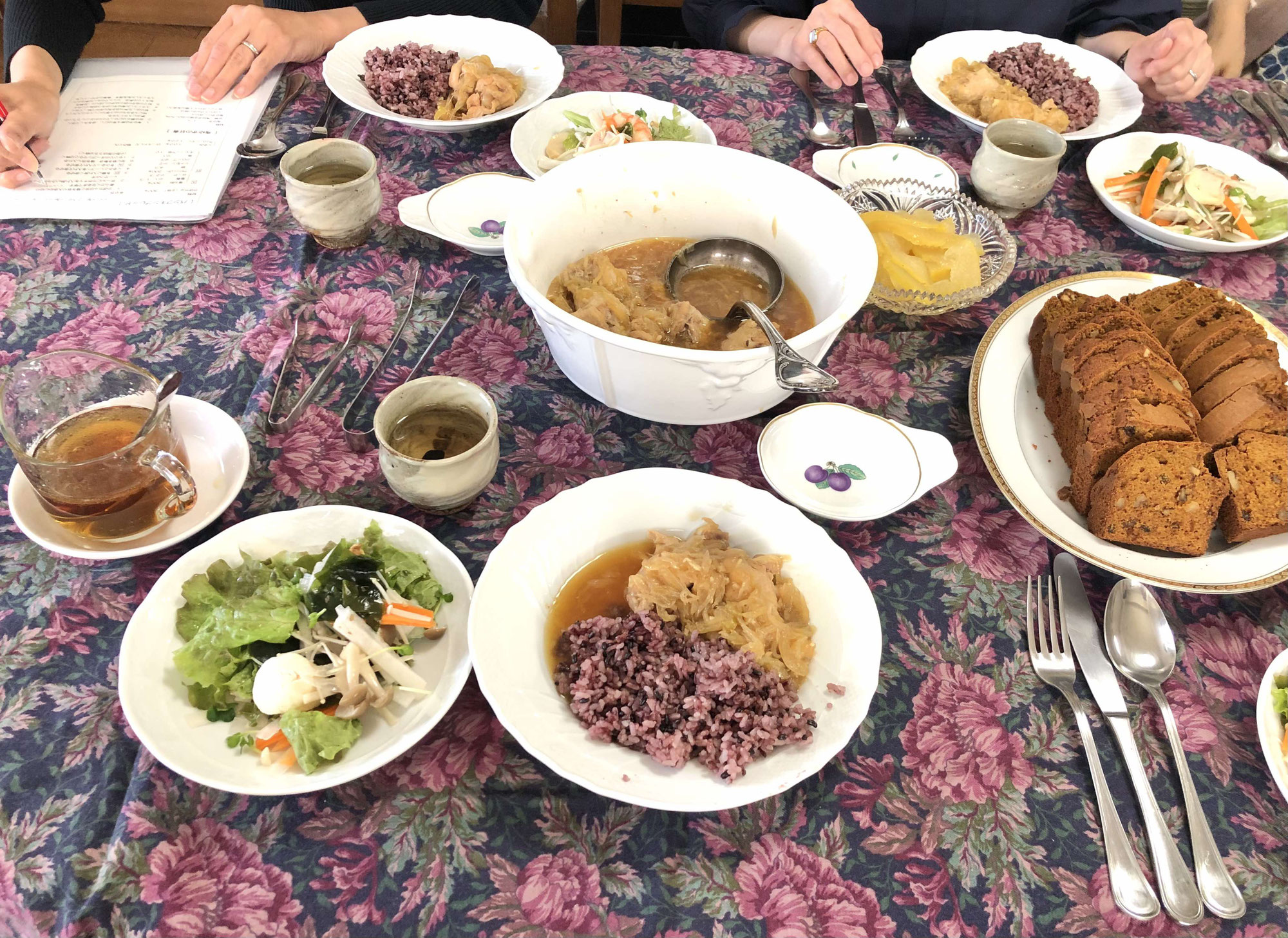 身近な食、家庭料理をおいしく楽しく♪ランチ付き、季節の薬膳講座開催しました♡/喜多見狛江　ヨガ薬膳　アロマ　サウンドセラピー　saraflow　/喜多見狛江　ヨガ薬膳　アロマ　介護予防　サラフロウ