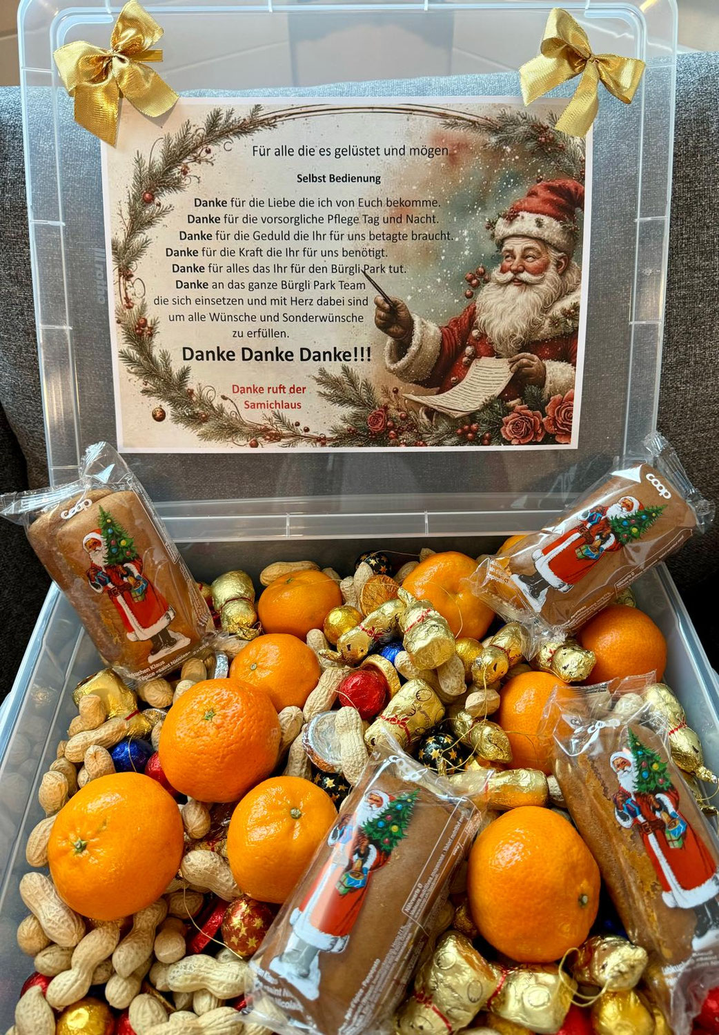 Danke an den geheimen Samichlaus