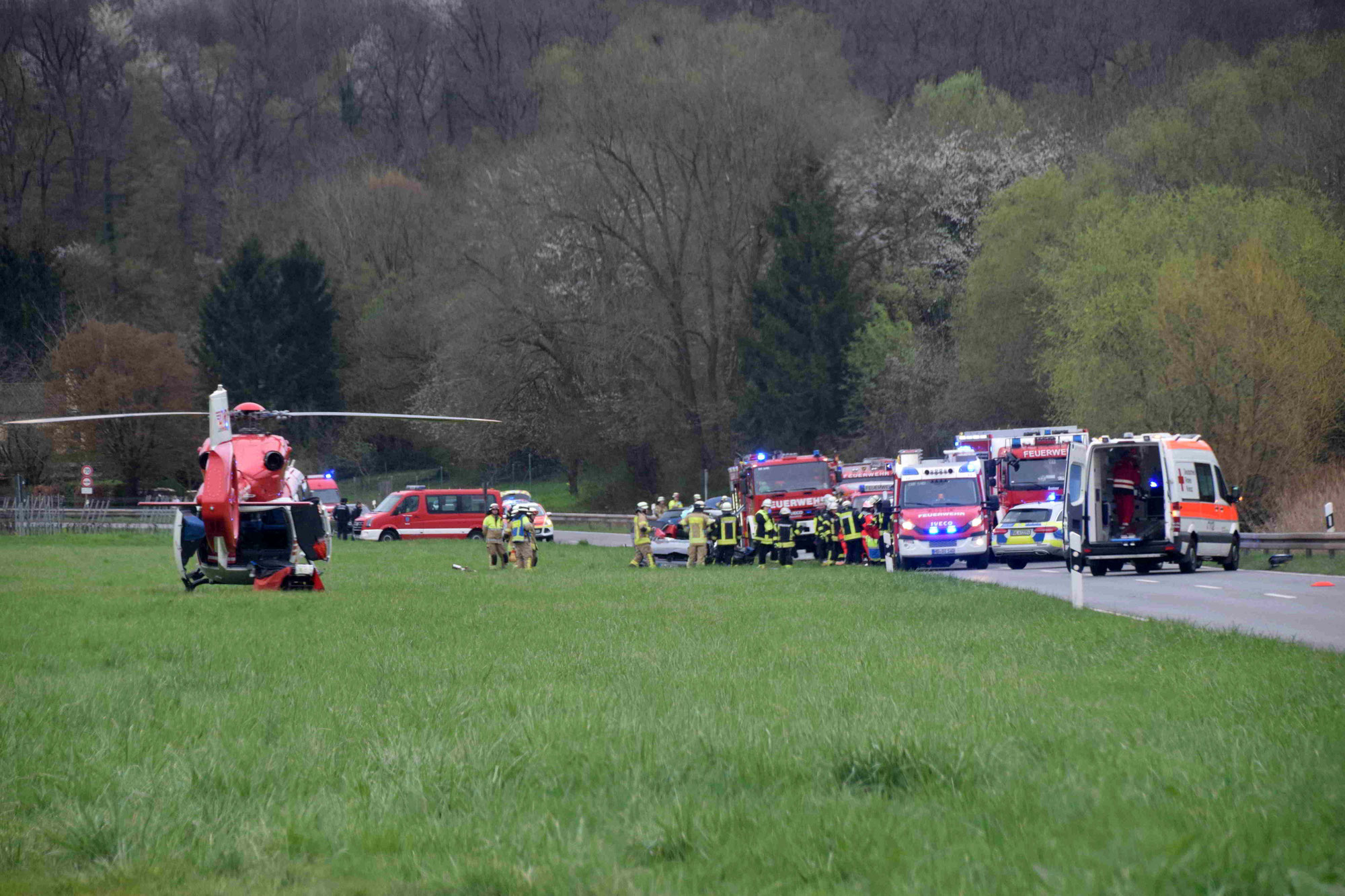 Schwerer Verkehrsunfall auf K4170 zwischen Dielheim und Rauenberg mit zwei verletzten Fahrzeugführern