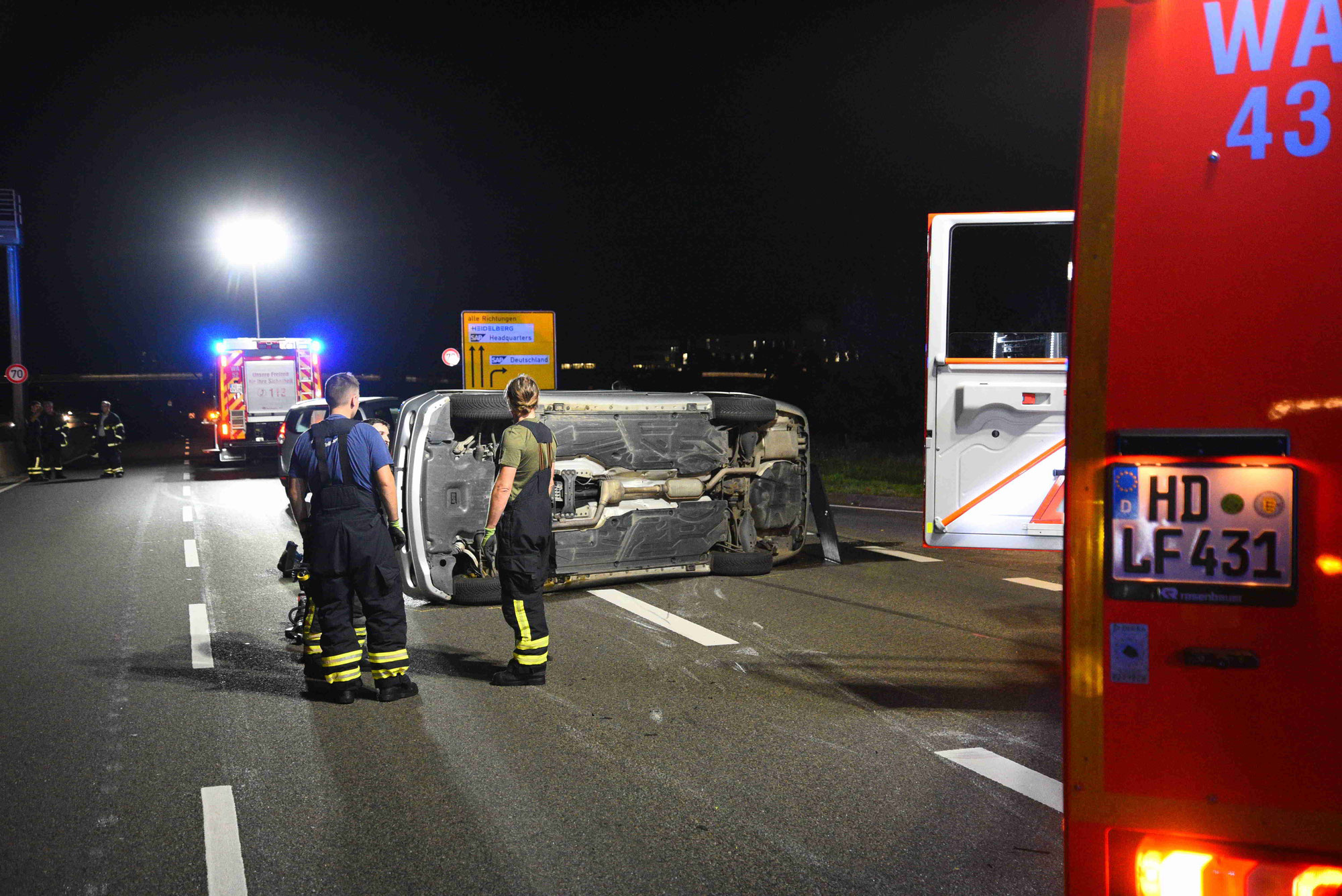 Rotlicht missachtet - Crash auf der "Monsterkreuzung" in Walldorf