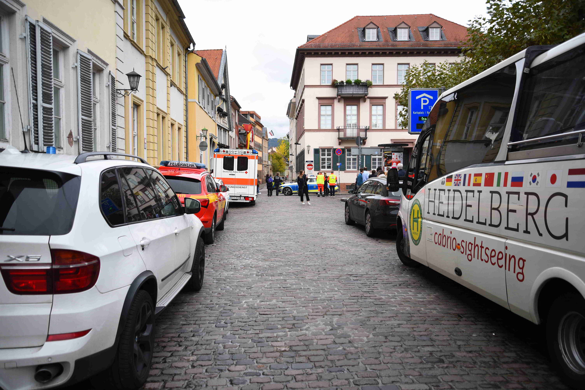 Polizeieinsatz in der Heidelberger Altstadt - „psychisch auffällige Person“ festgenommen