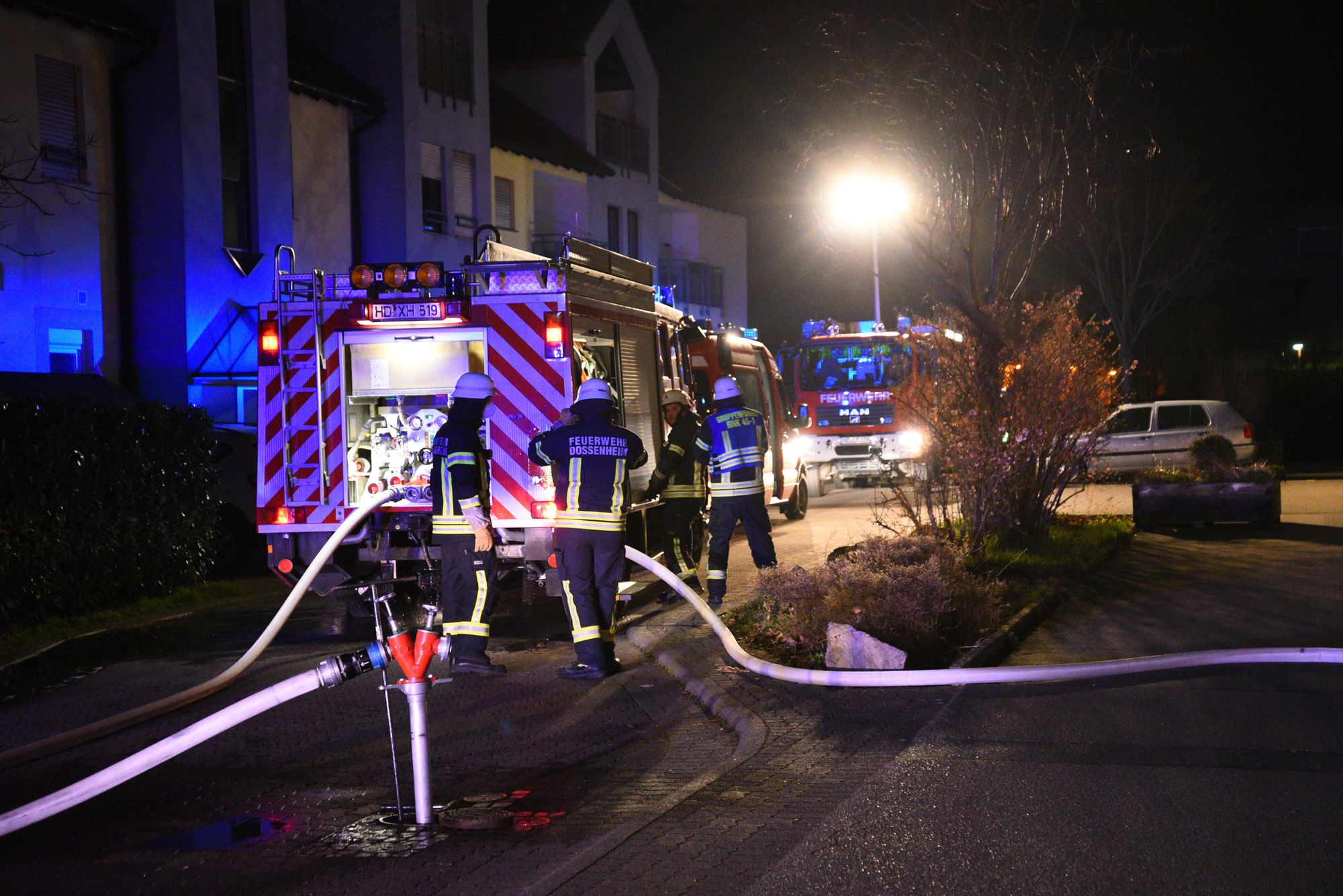 Dossenheim: Brand einer Scheune - eine Person leicht verletzt