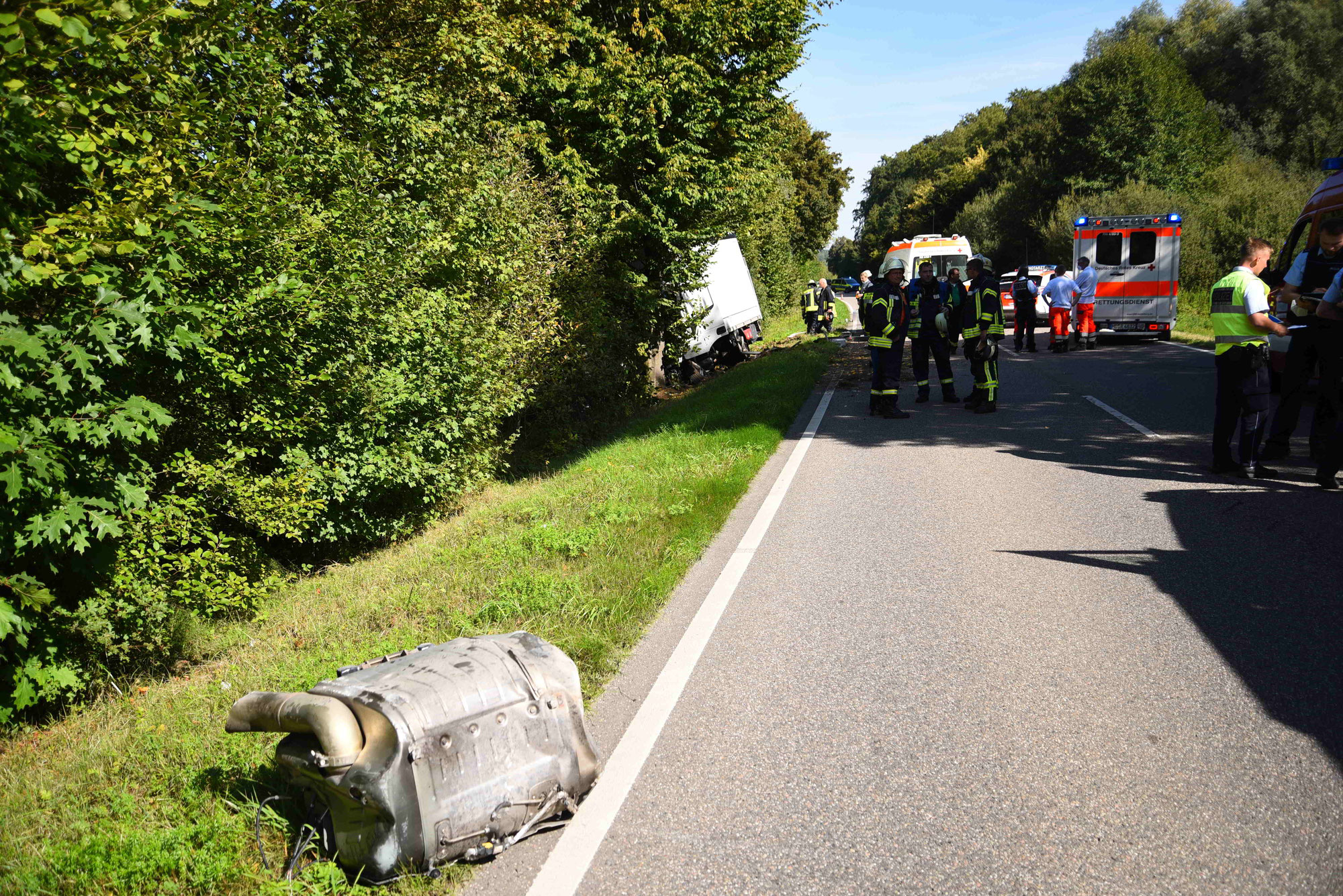 Tödlicher Unfall - Porschefahrer prallt auf der L549 bei Meckesheim in Lkw