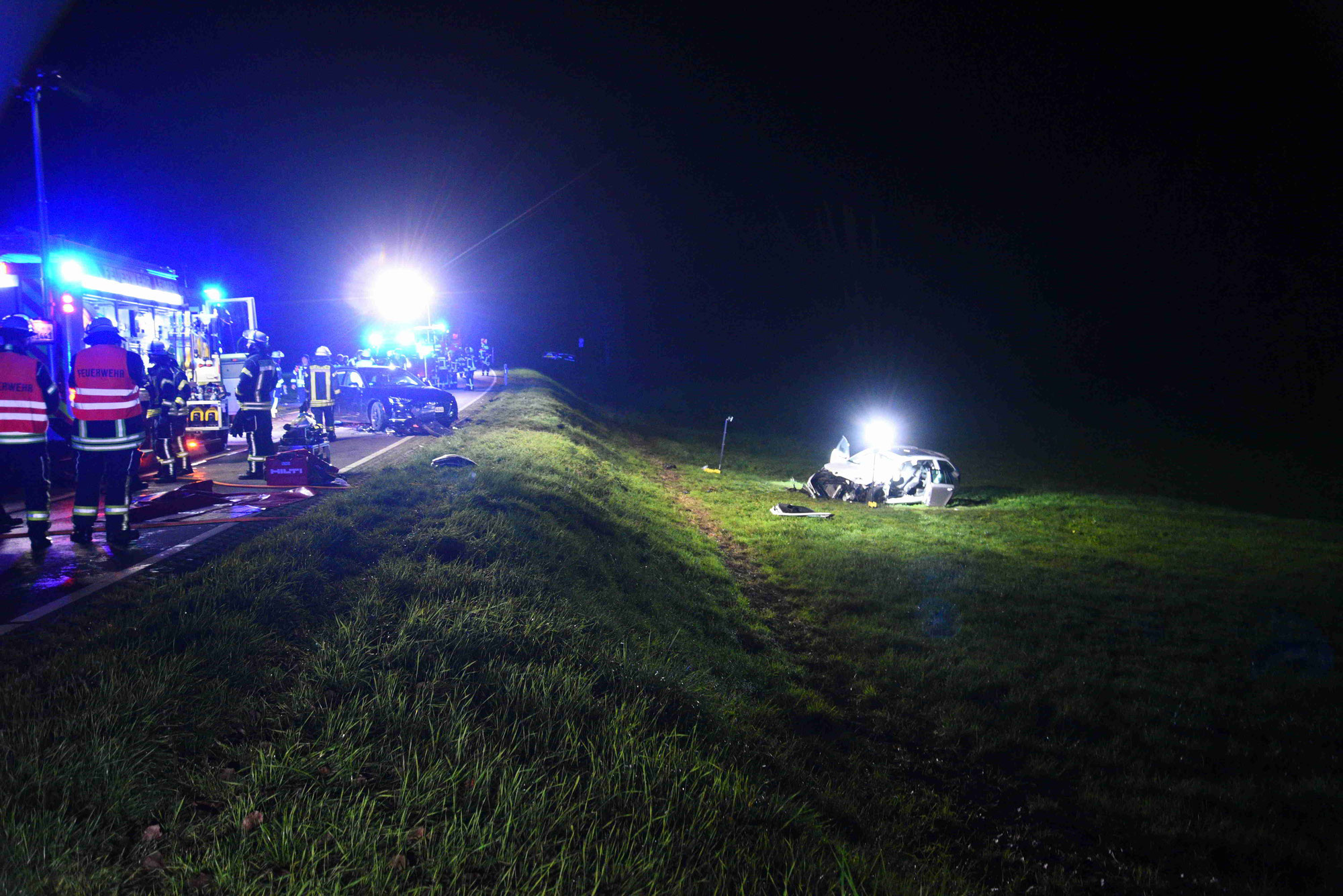 Schwerer Verkehrsunfall auf der L600 bei Gaiberg