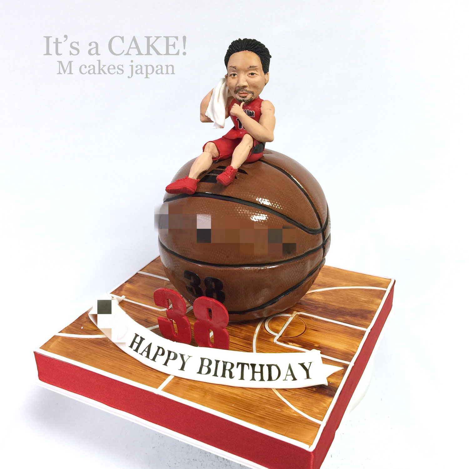バスケットが大好きな 企業社長さんの誕生日ケーキ