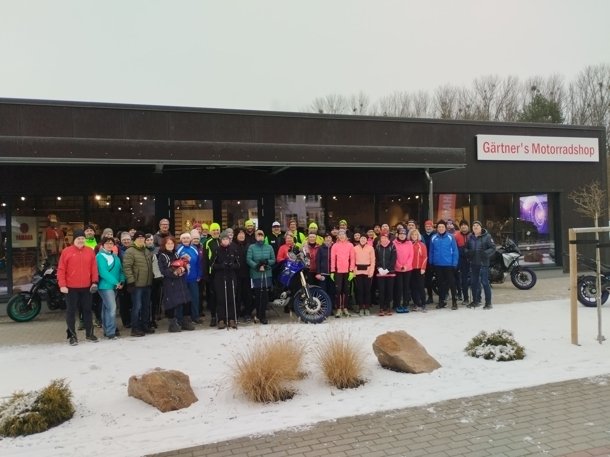 Cross ohne Motorrad am 4. Januar