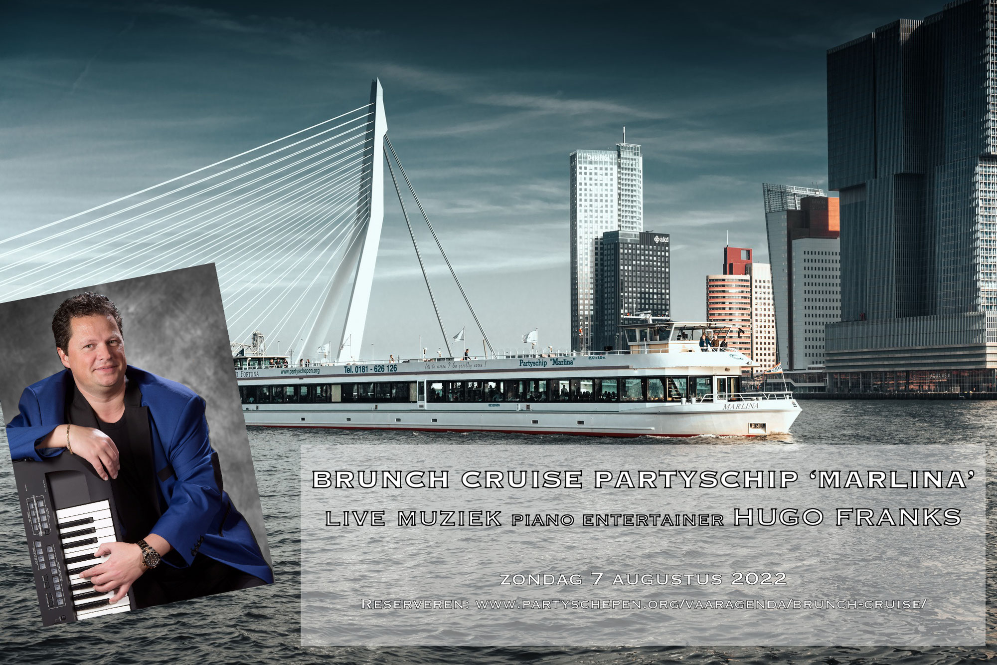 BRUNCHCRUISE Rederij Fortuna met HUGO FRANKS