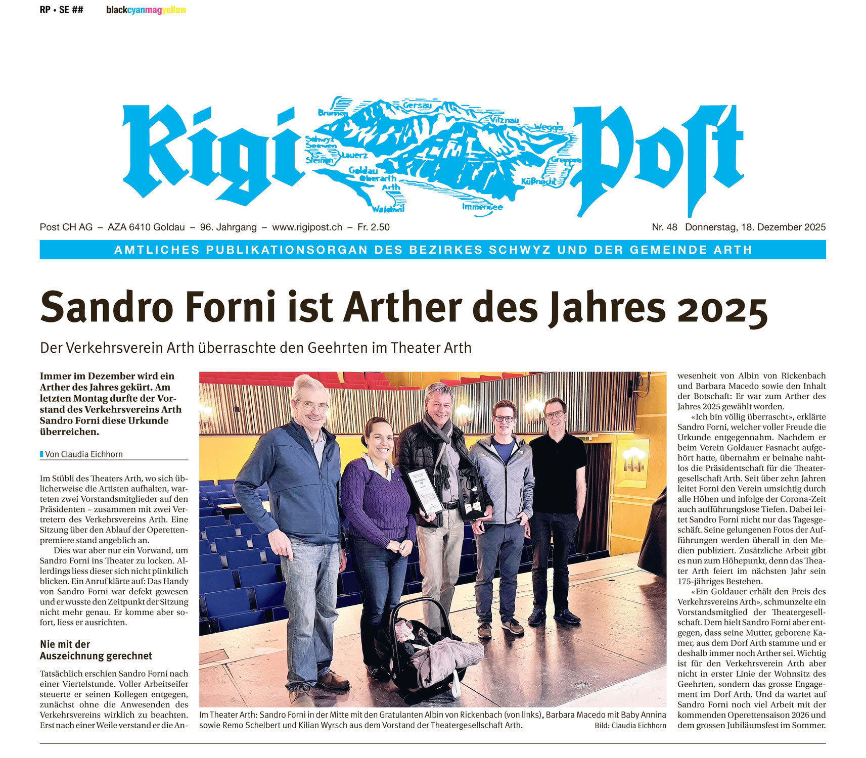 Arther des Jahres 2025: Sandro Forni