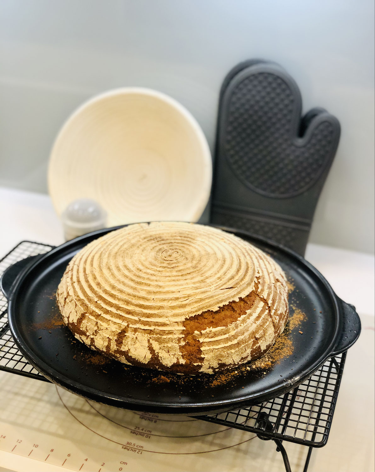 Mischbrot Big Max gebacken auf dem Grillstein von Pampered Chef® oder im Ofenmeister