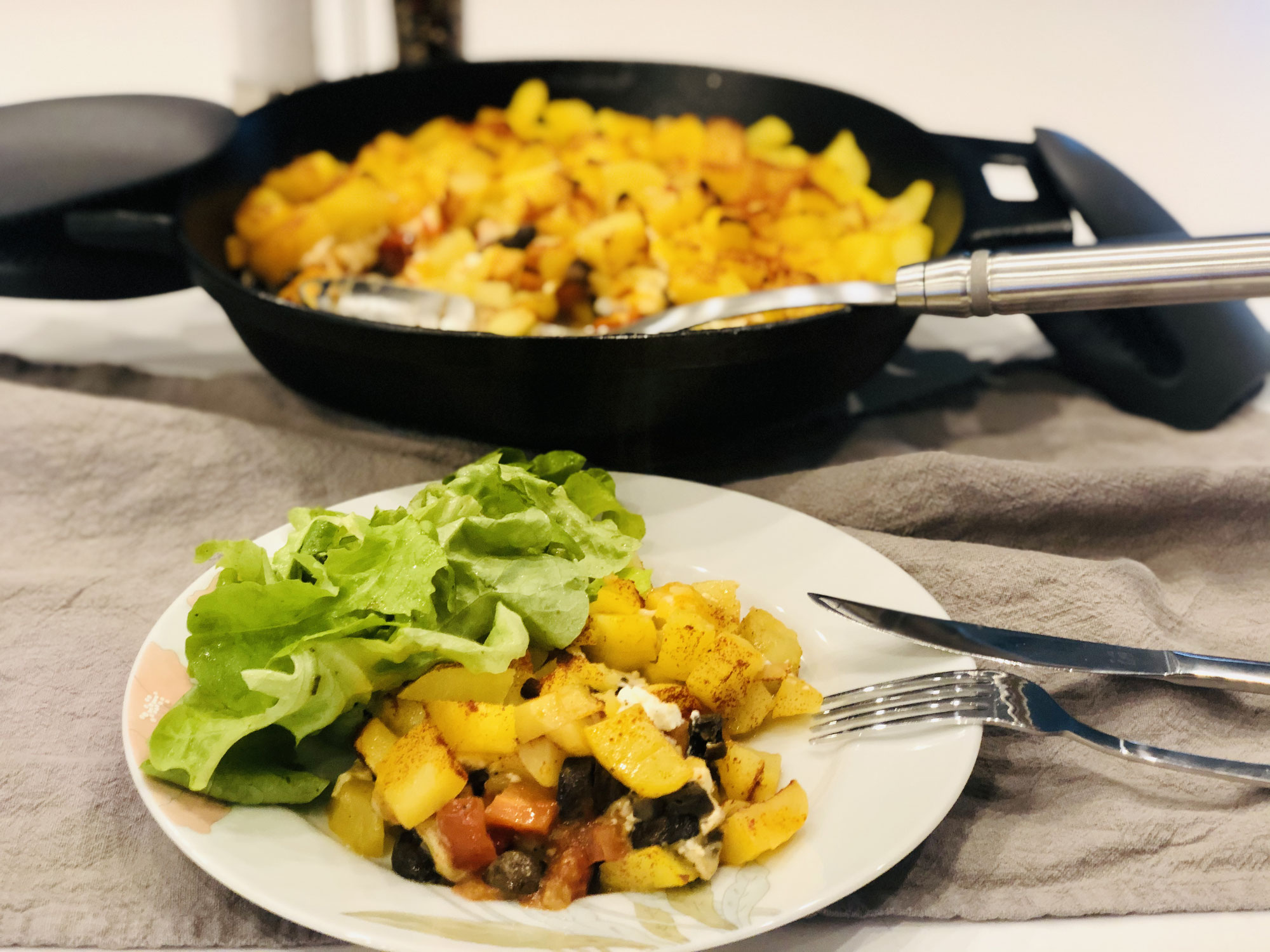 Bauernpfanne aus der Gusseisernen-Bratpfanne 30cm von Pampered Chef®