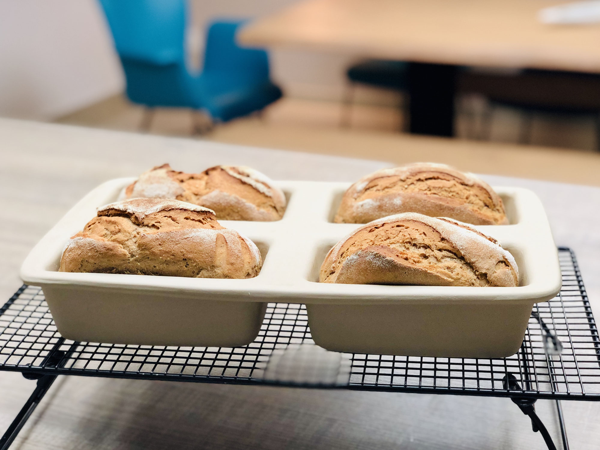 Schwarzbier-Brot aus der Mini-Kastenform von Pampered Chef®