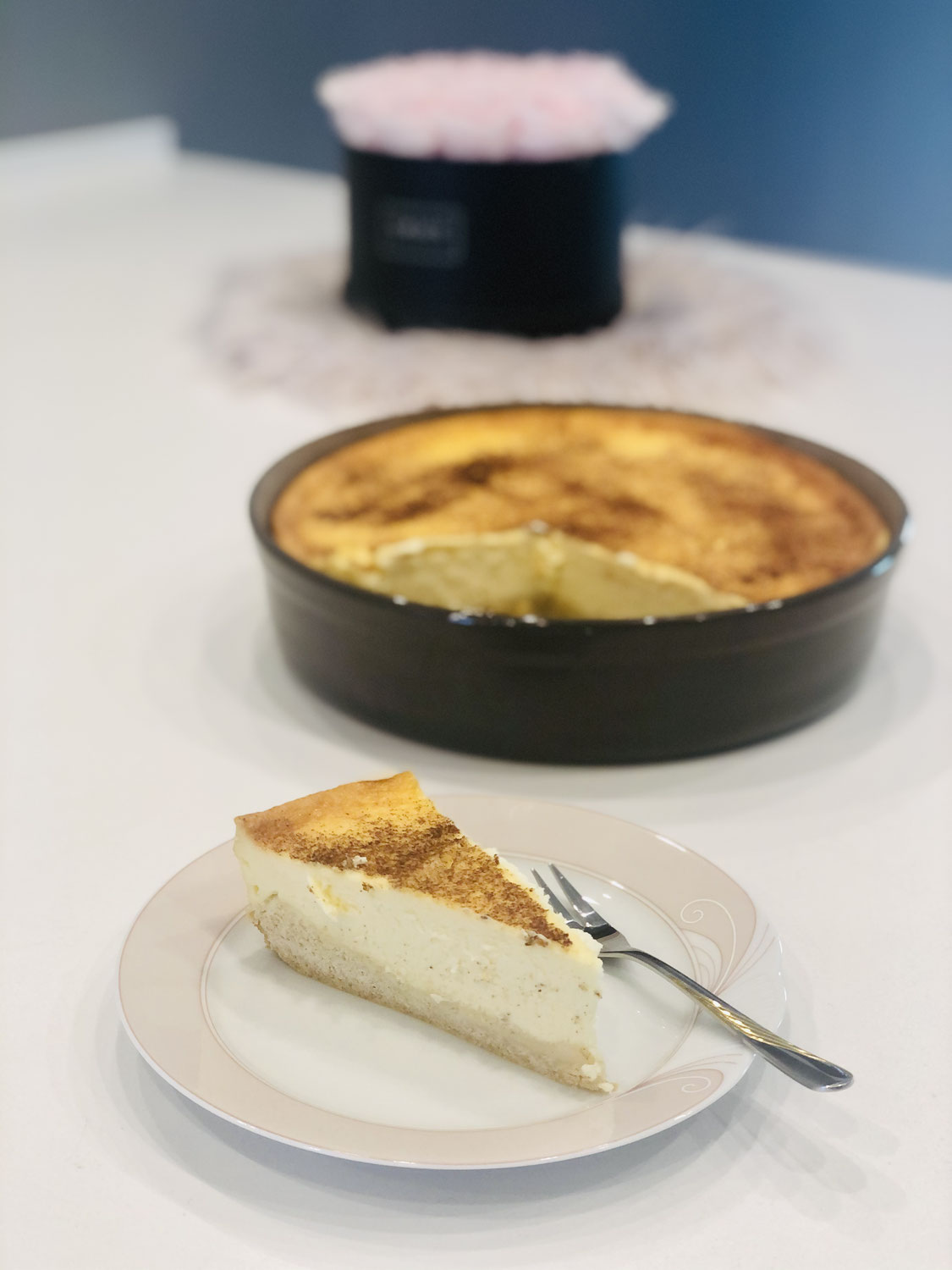 Rahmkuchen aus der runden Stoneware Leila von Pampered Chef®