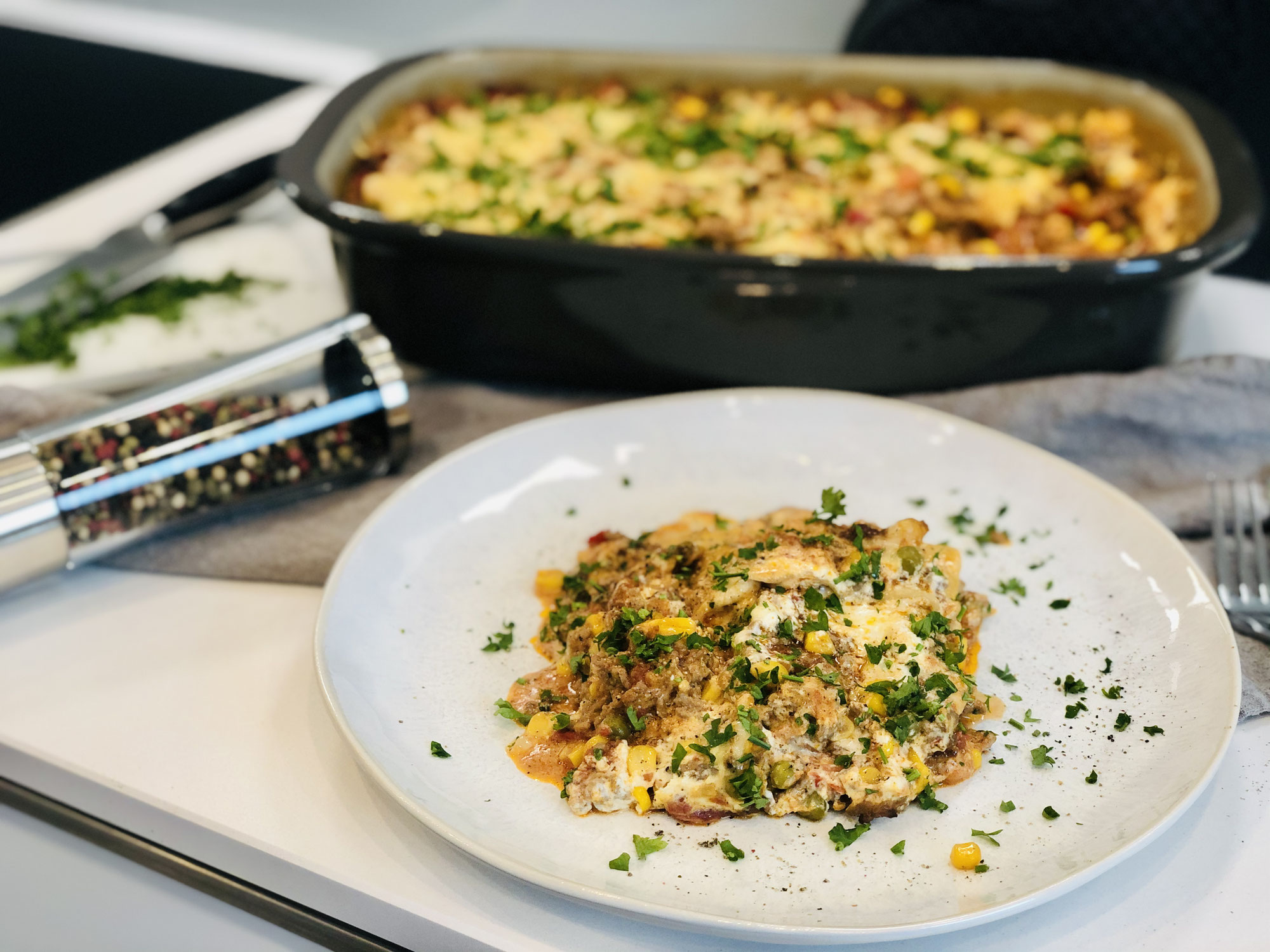 Lasagne aus der rechteckigen großen Ofenhexe® von Pampered Chef®