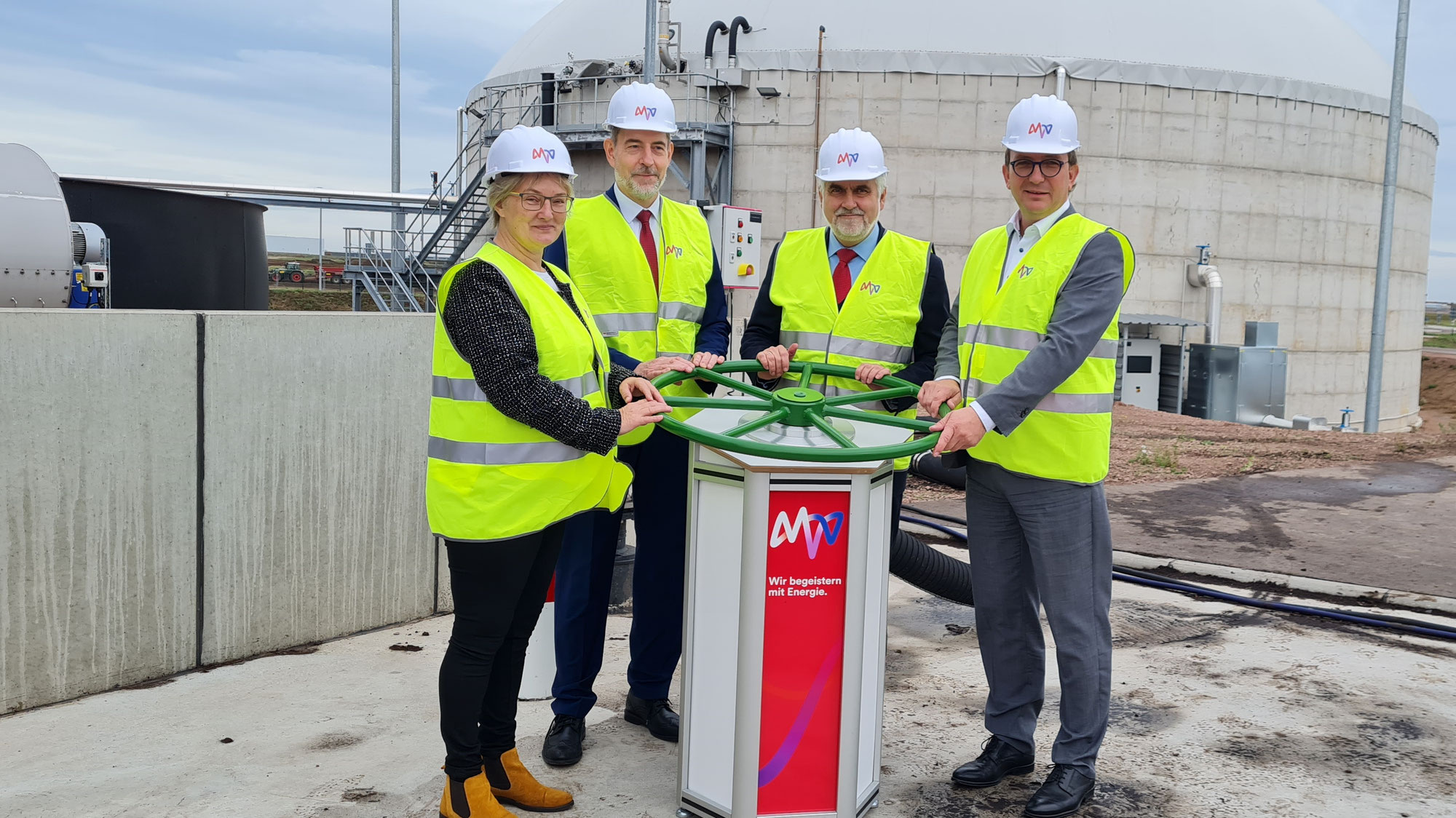 MVV nimmt  Biogasanlage in Bernburg offiziell in Betrieb