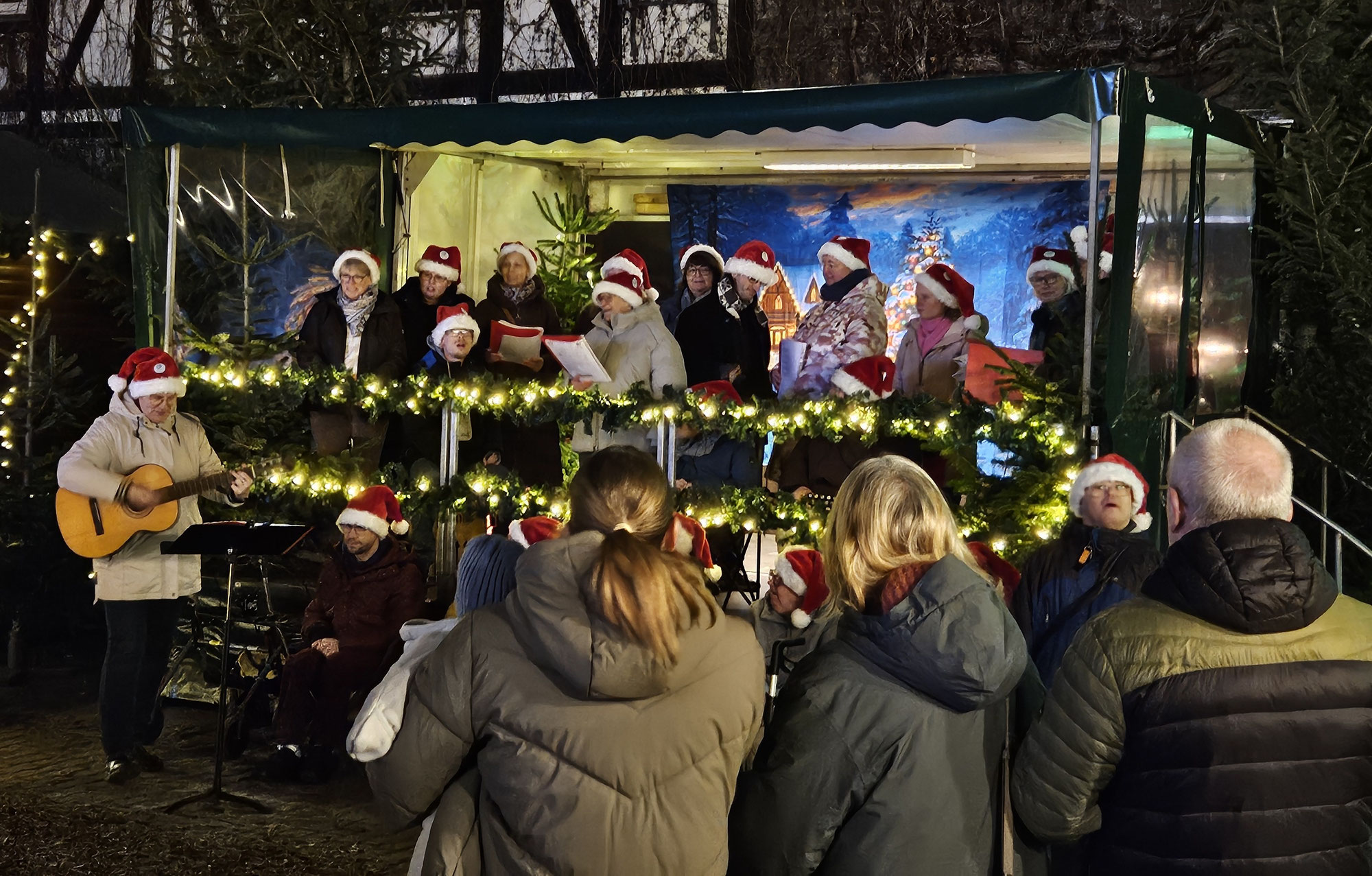 Inklusiver Chor auf dem Münster-Weihnachtsmarkt
