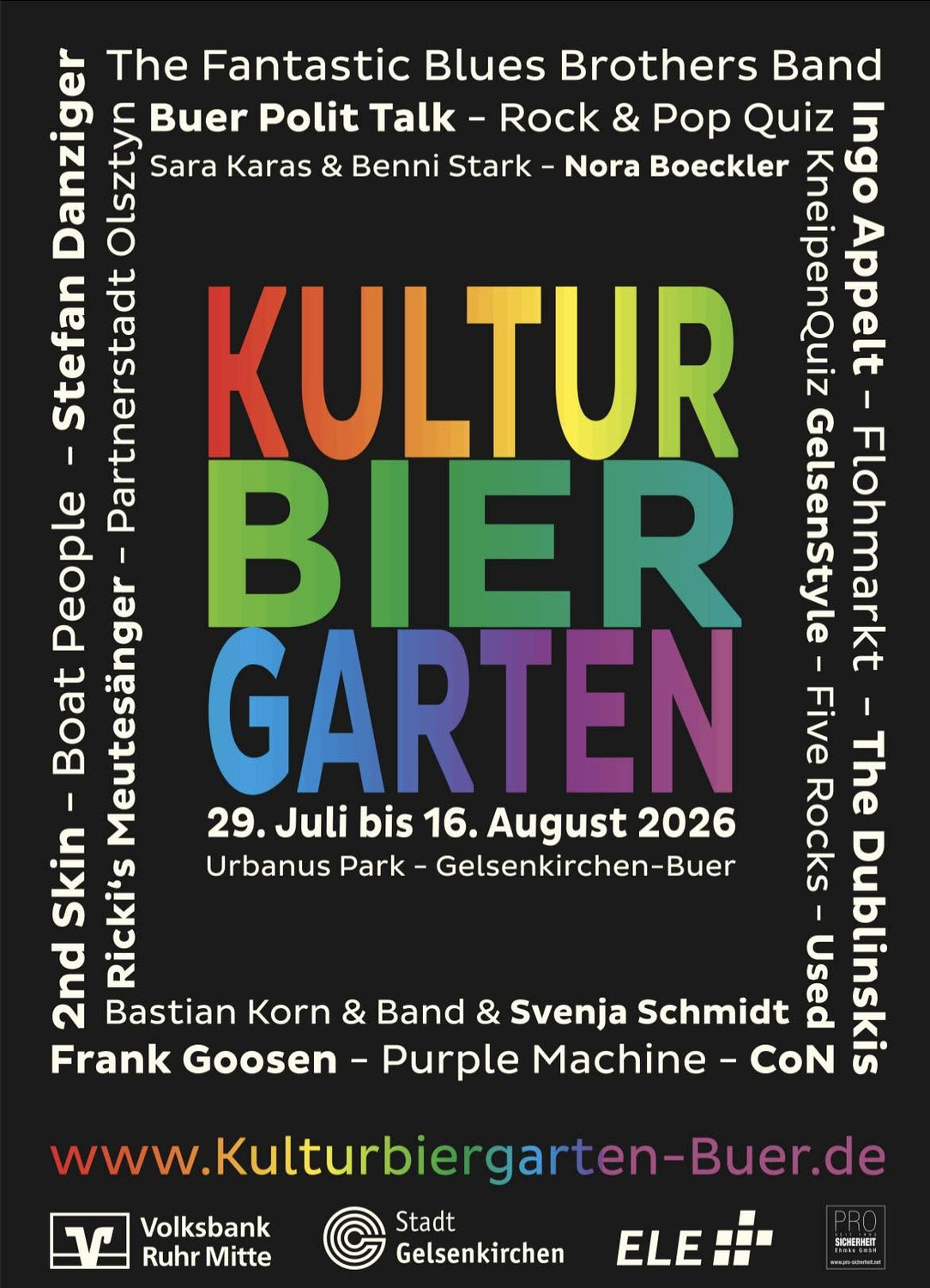 Kulturbiergarten - Rock am Dom vom 29.07. - 16.08.26