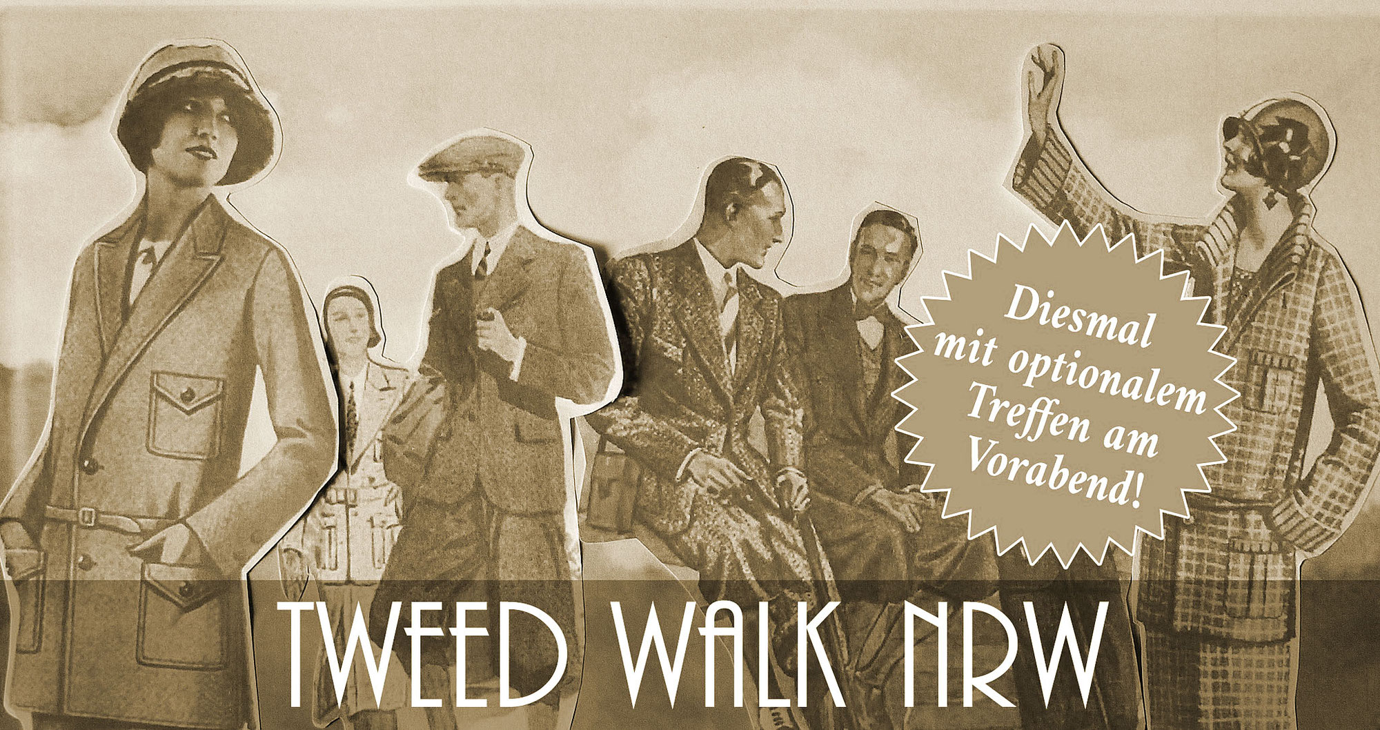 Aufruf zum 7. "Tweed Walk" / Call for the 7th "Tweed Walk" / Sonntag, 27. Oktober 2024, Schloss Dyck