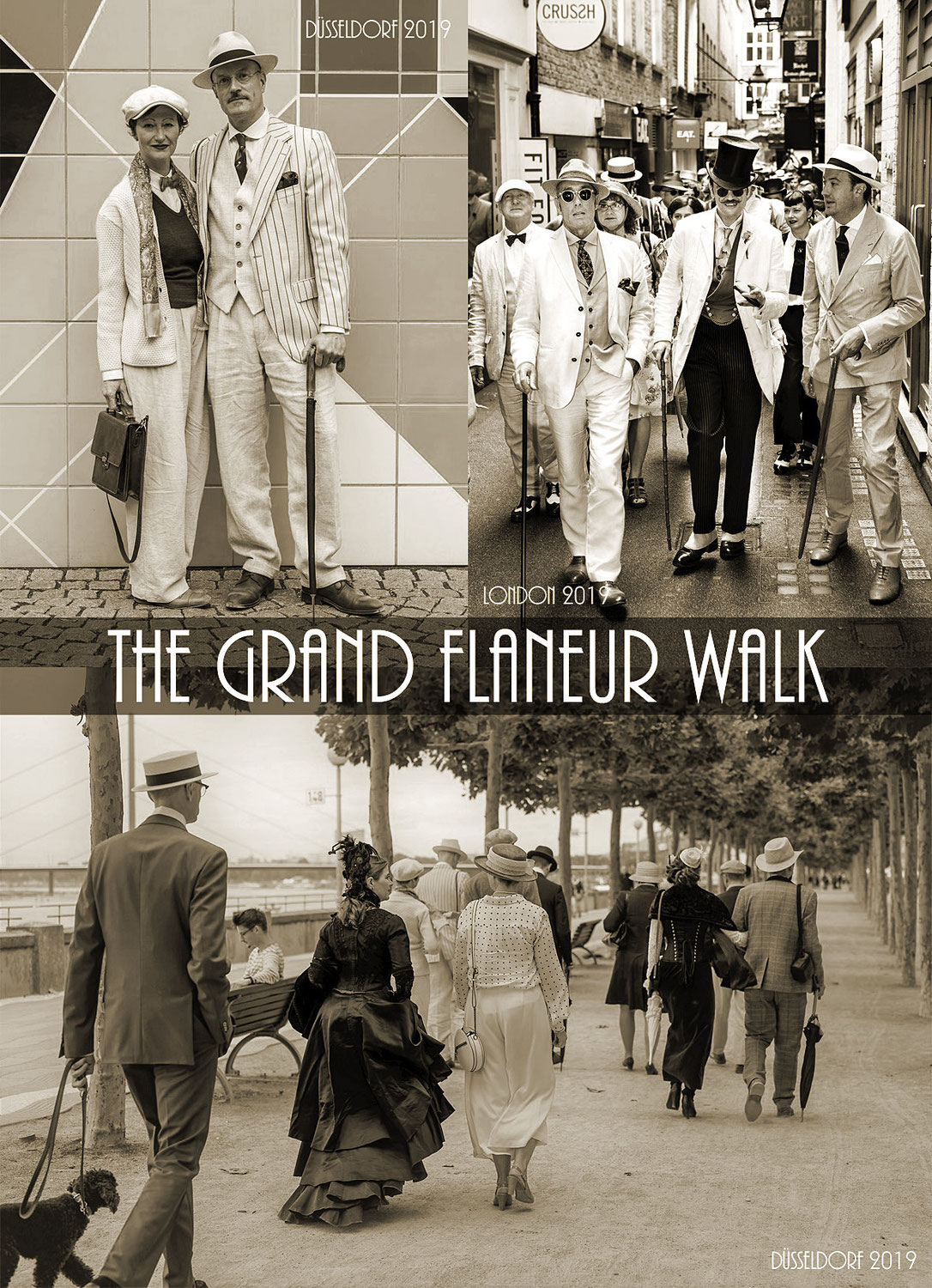 Aufruf zum "Großen Flanieren" / Call for the "Grand Flaneur Walk" / 14. Mai 2022 in Düsseldorf