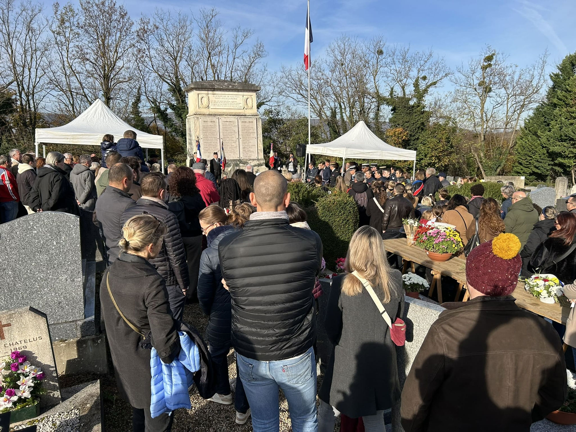 11 novembre 2025 : L'Amicale présente aux cérémonies commémoratives