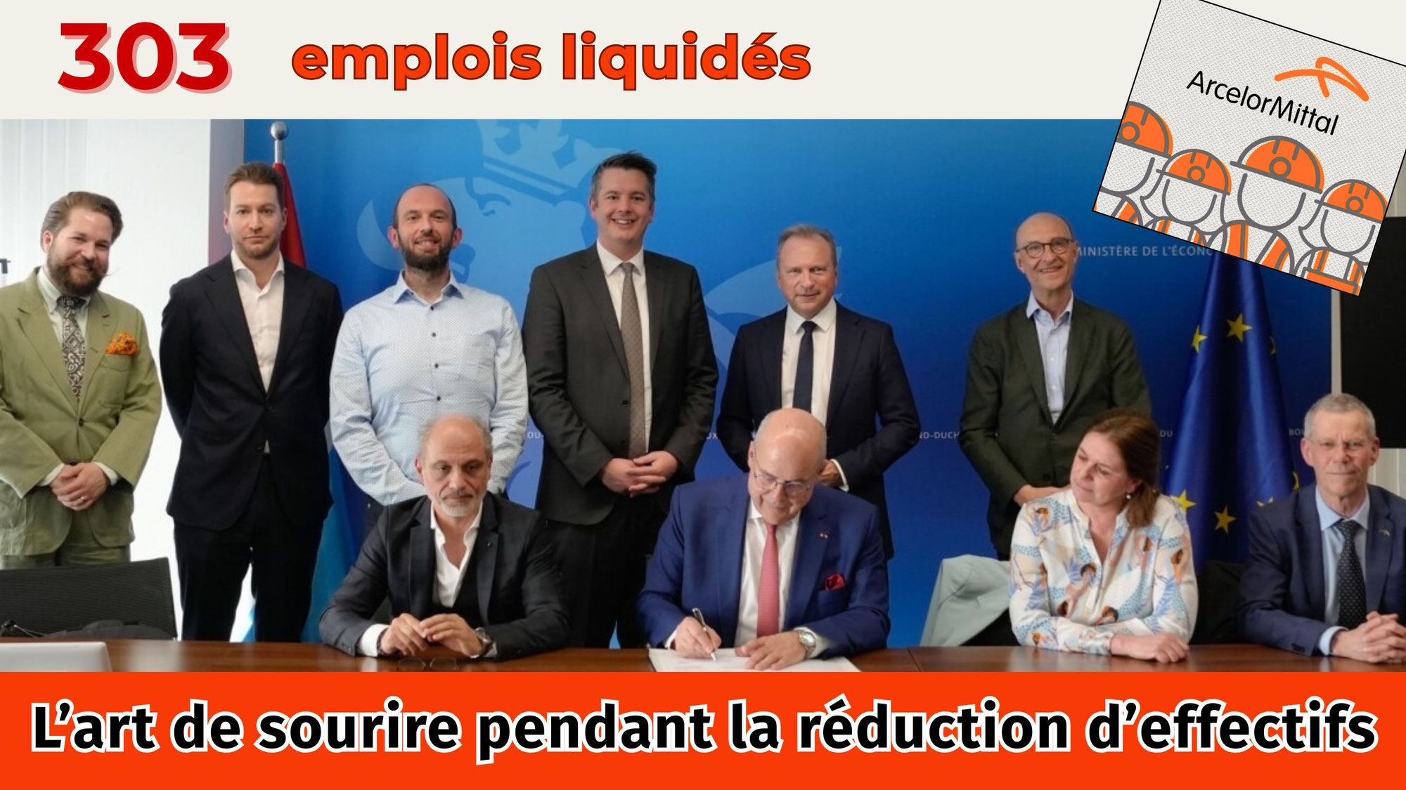303 emplois supprimés chez ArcelorMittal