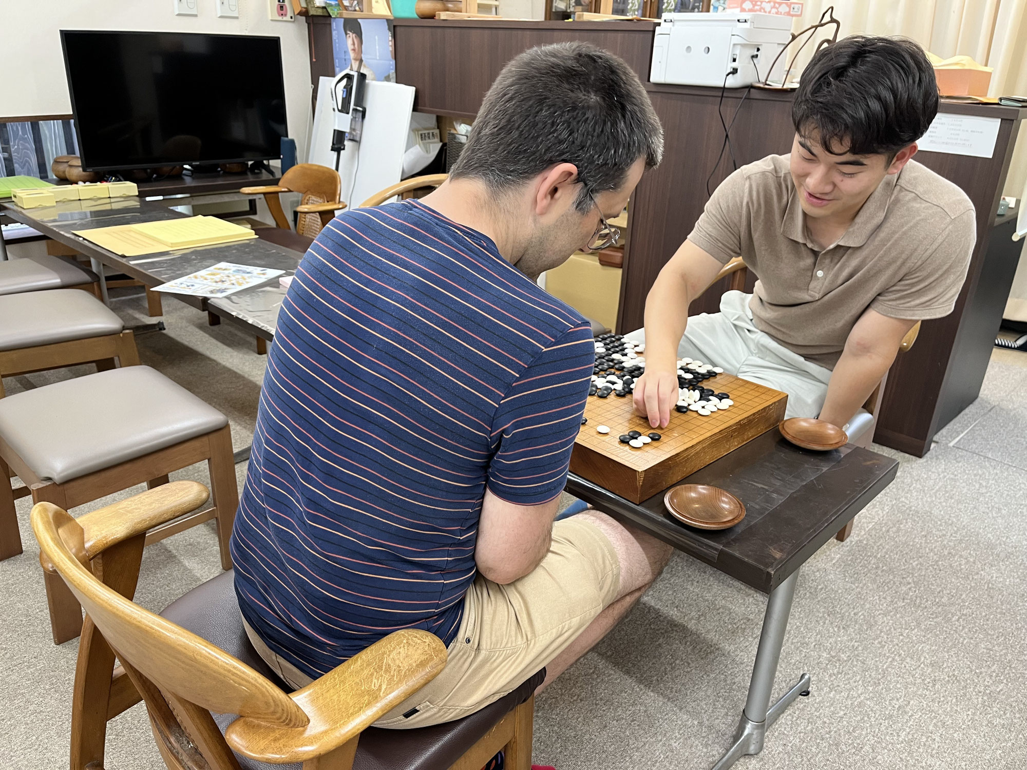 卒業生の来訪に感動