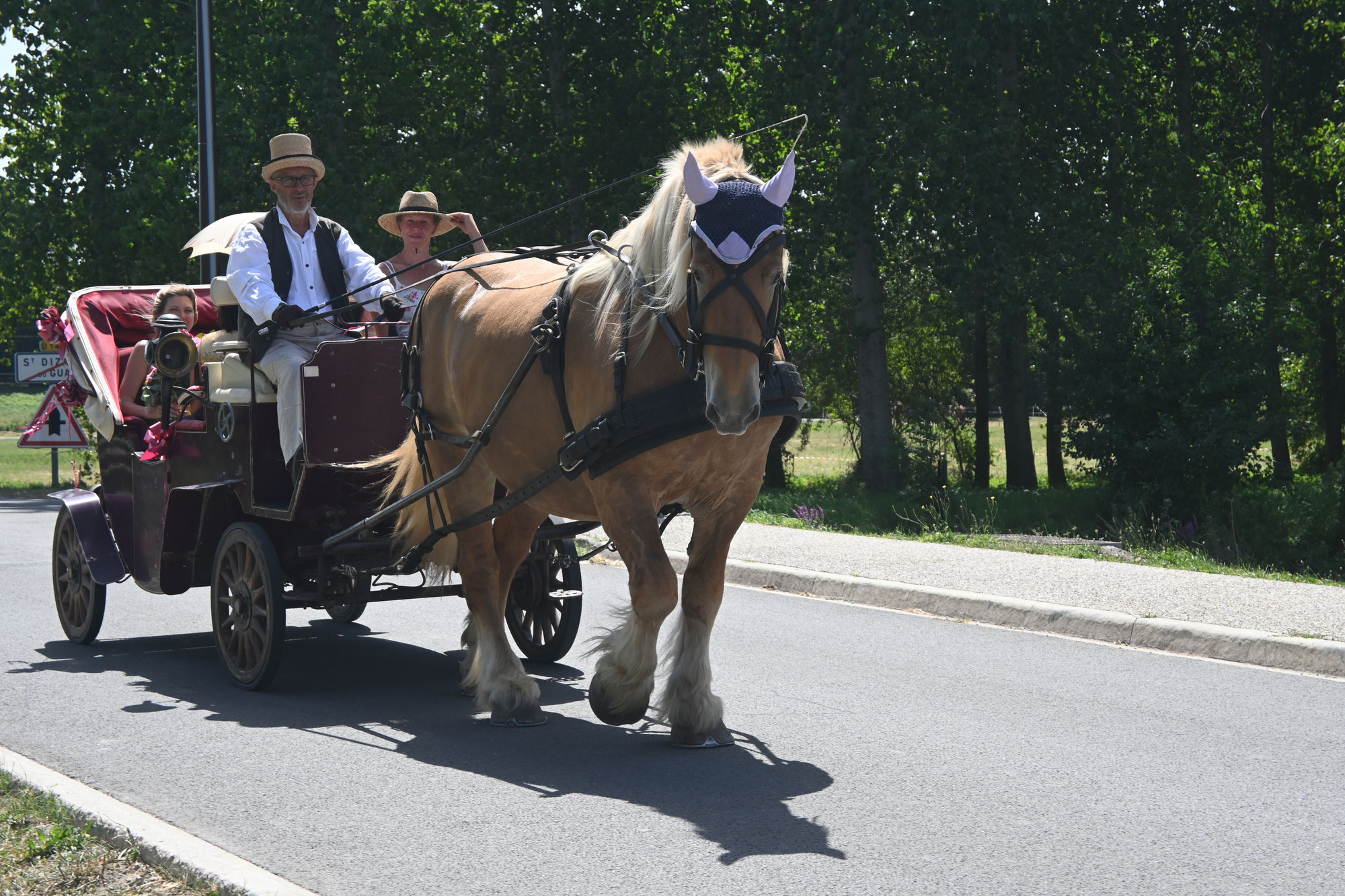 Mariage en calèche