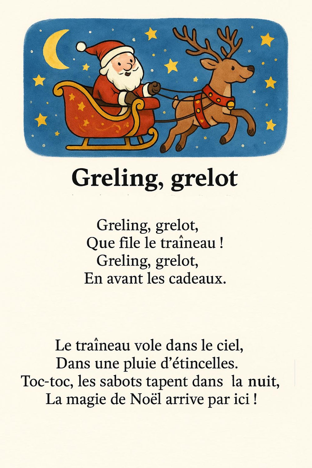 Chanson de Noël en PS/MS