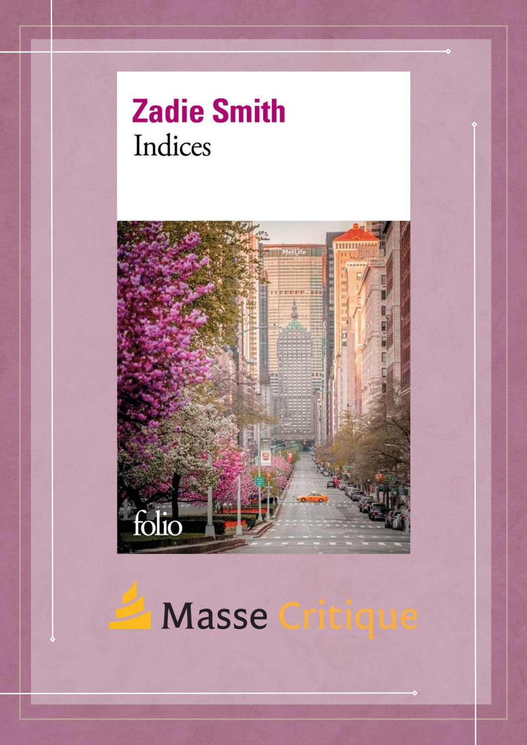 Indices, Zadie Smith, Folio