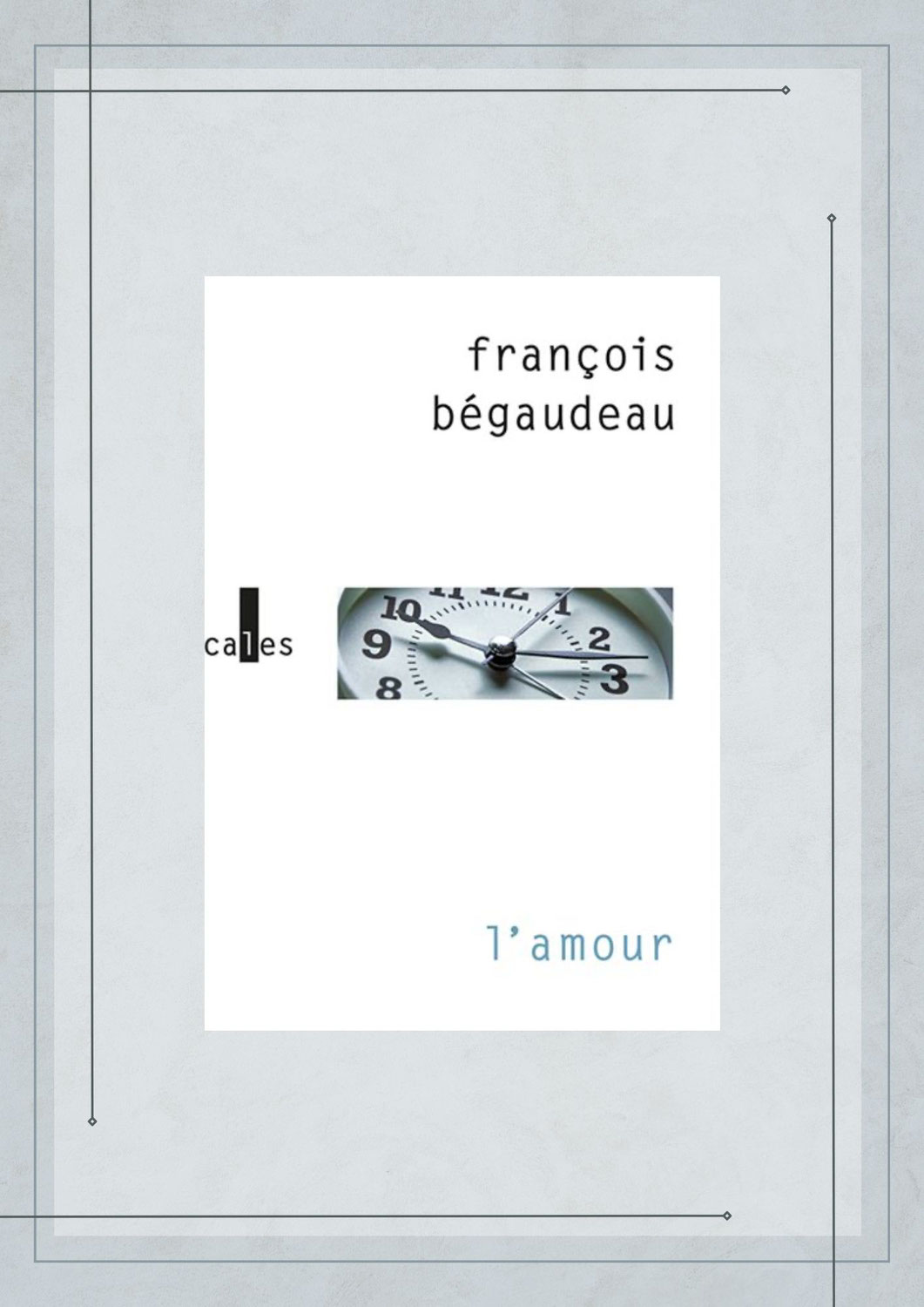 L’amour, François Bégaudeau, Verticales