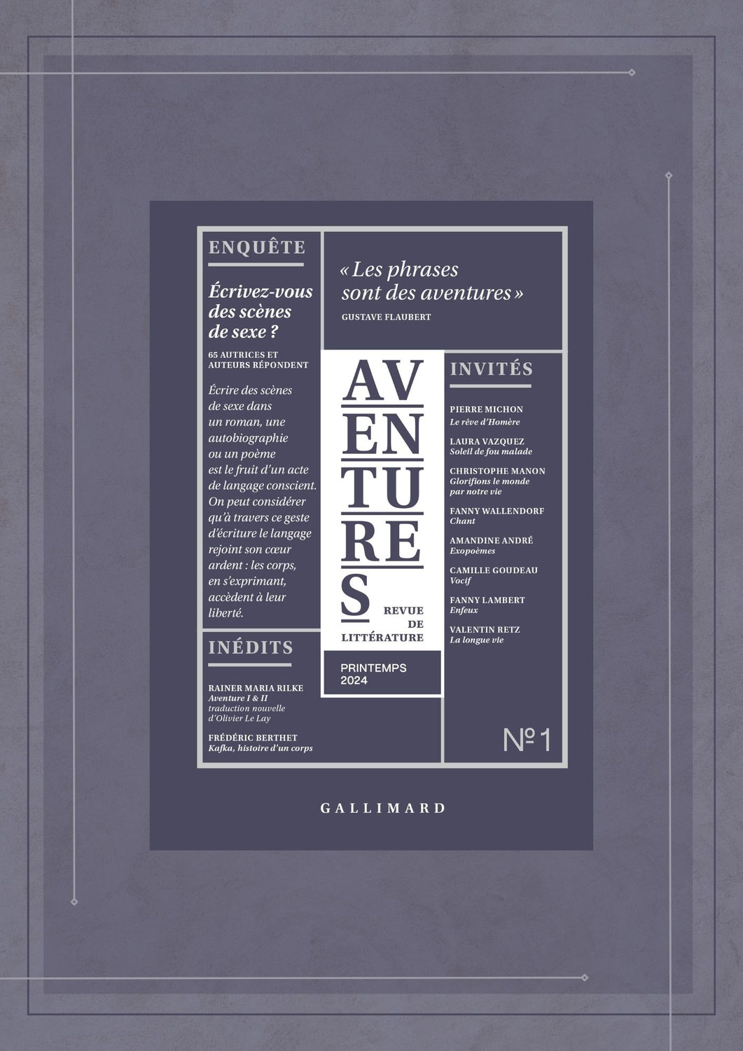 Revue Aventures n°1- Printemps 2024, Collectif, Gallimard