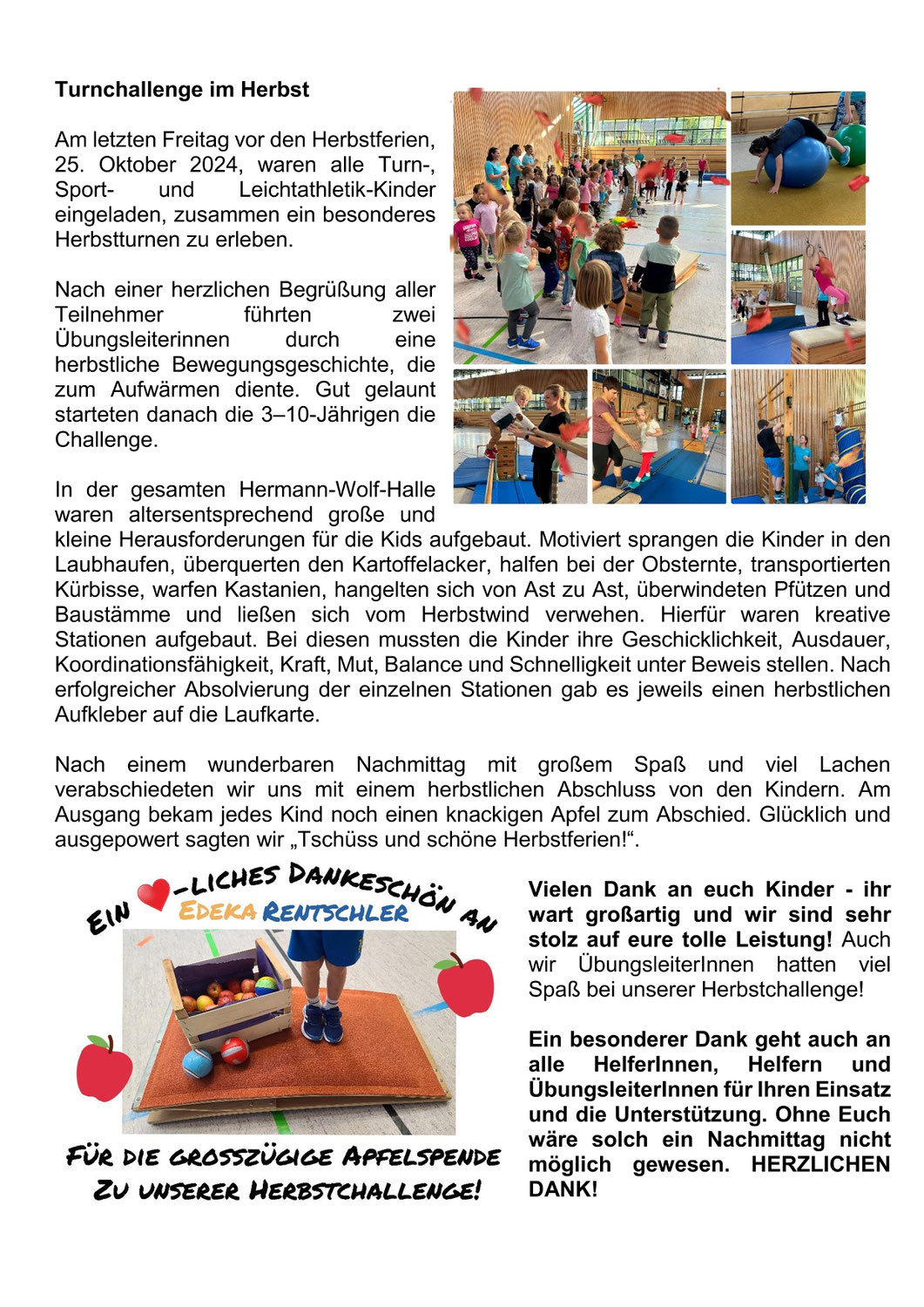 Herbstchallenge der Sportkinder