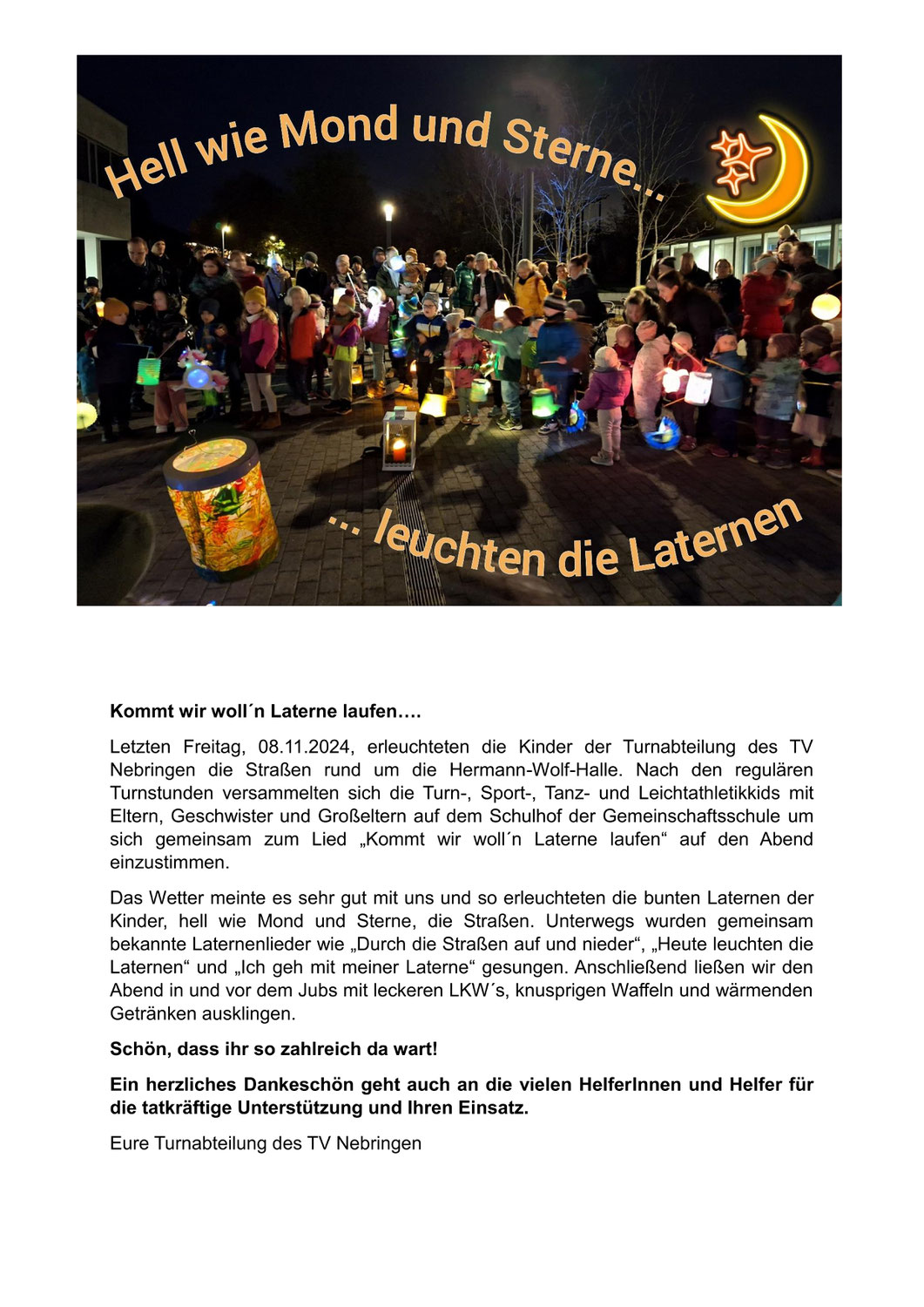 Laternenfest 08.11.2024