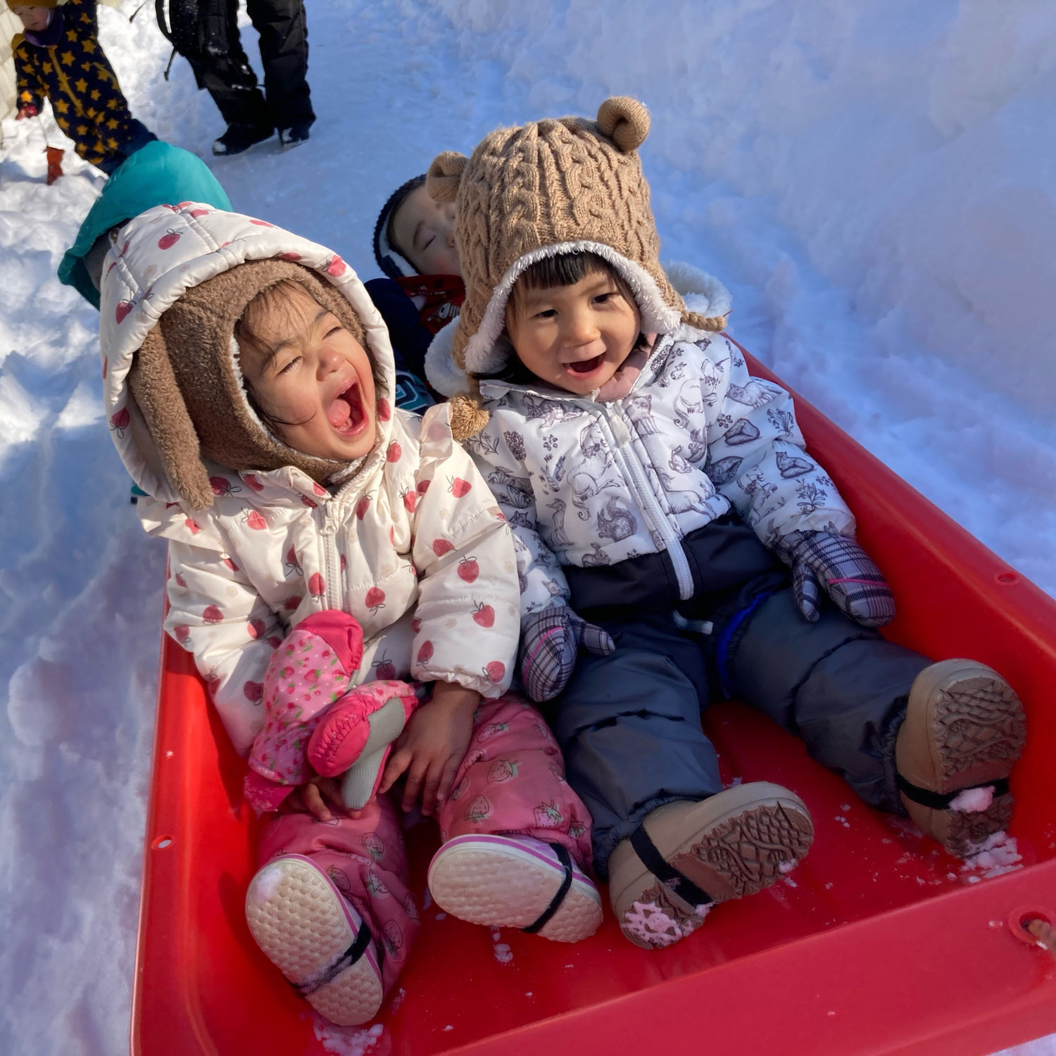 はじめての雪遊び♪