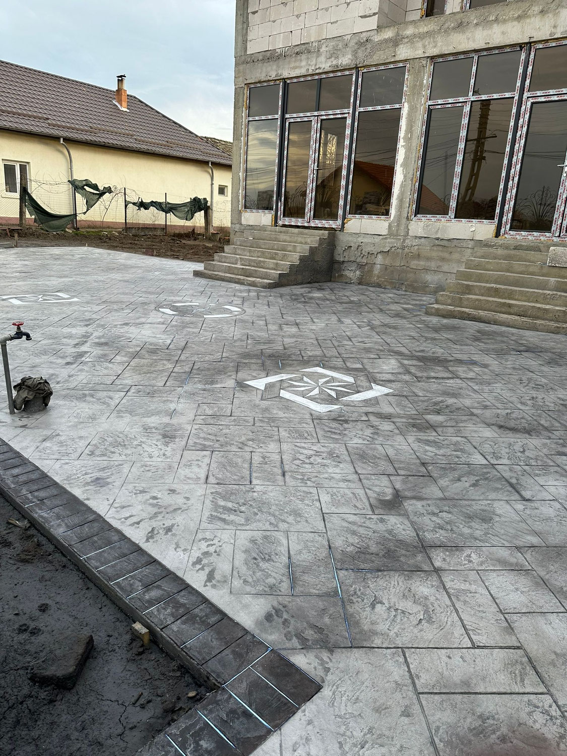 Beton amprentat și elicopterizat Curtea de Argeș
