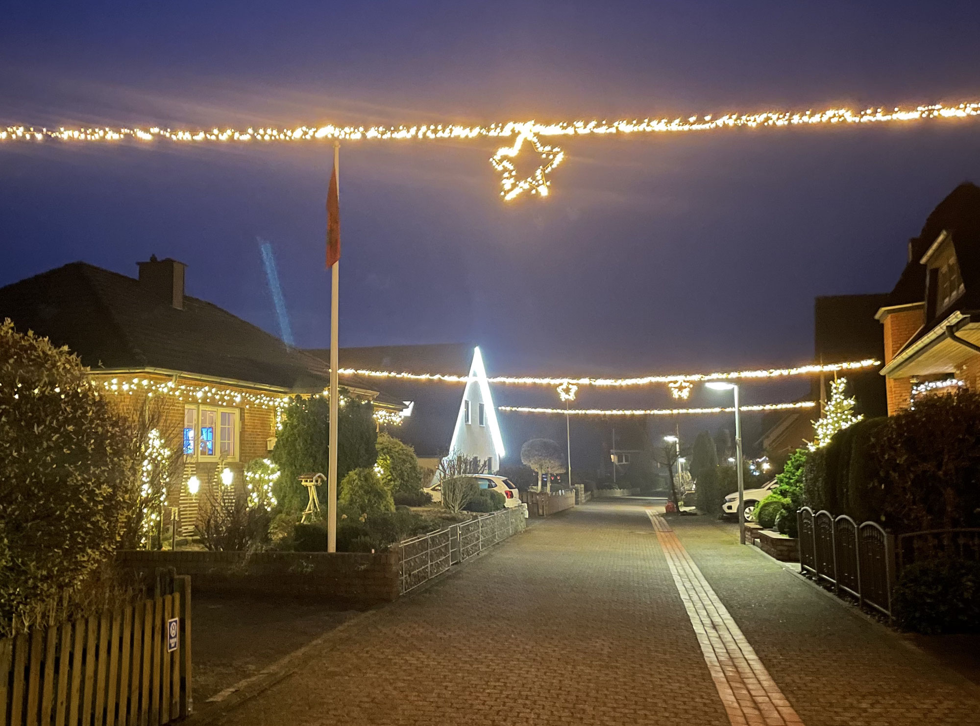 Weihnachtlicher Treckerumzug