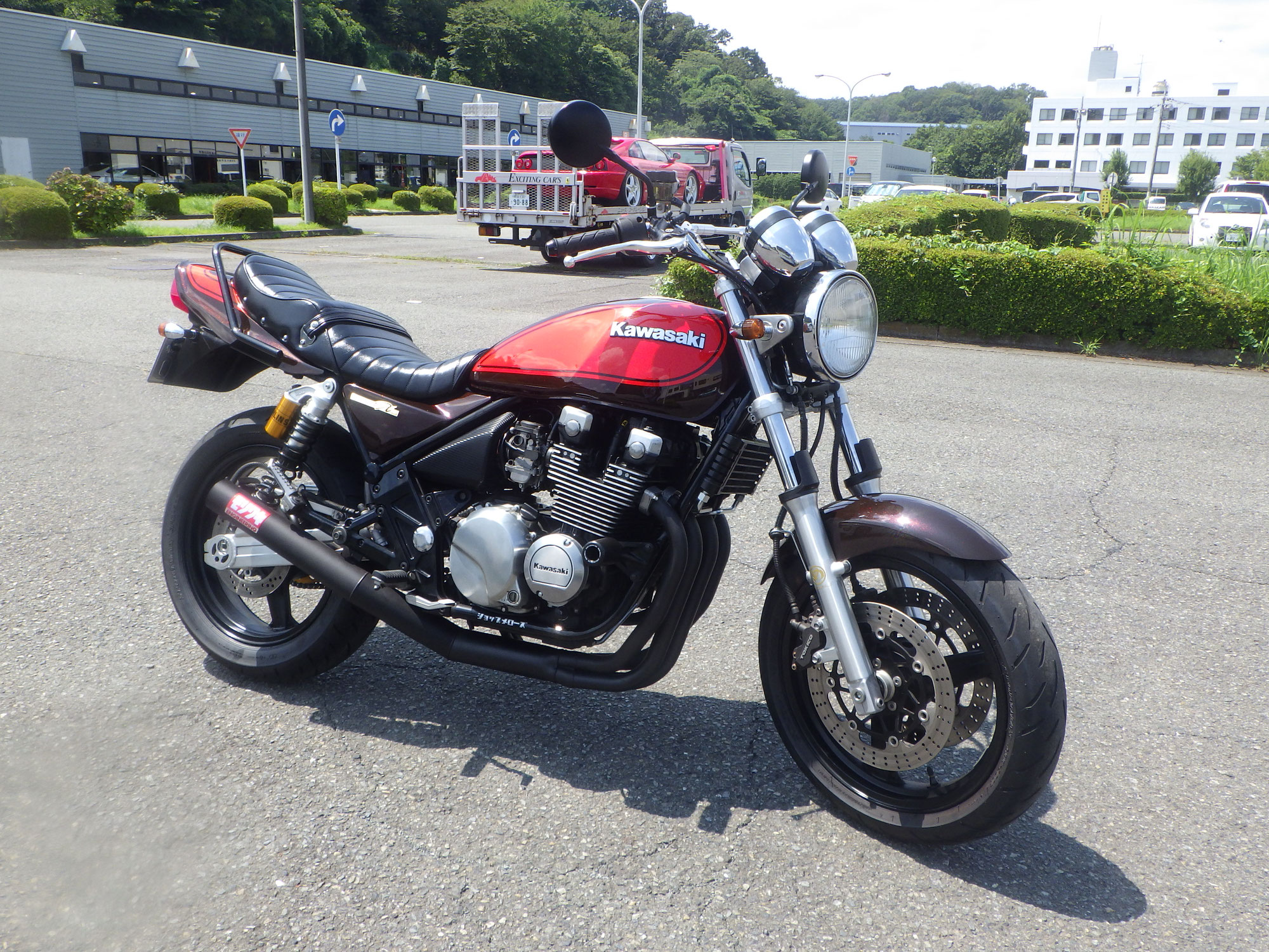 ゼファー400χ　アコサット　ホース　ヤマハ　ブレンボ　ラジアルマスター　構造変更