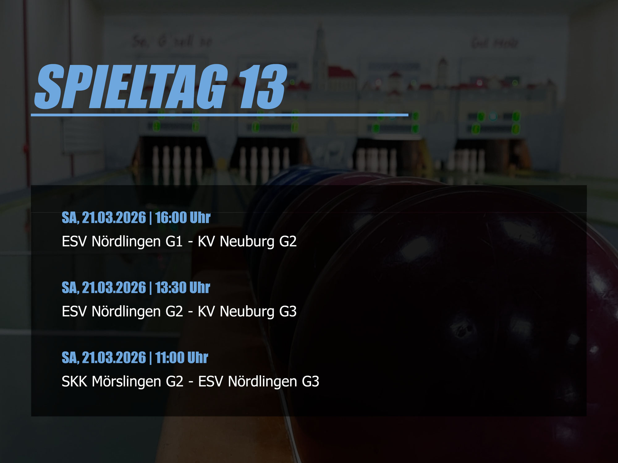 13. Spieltag