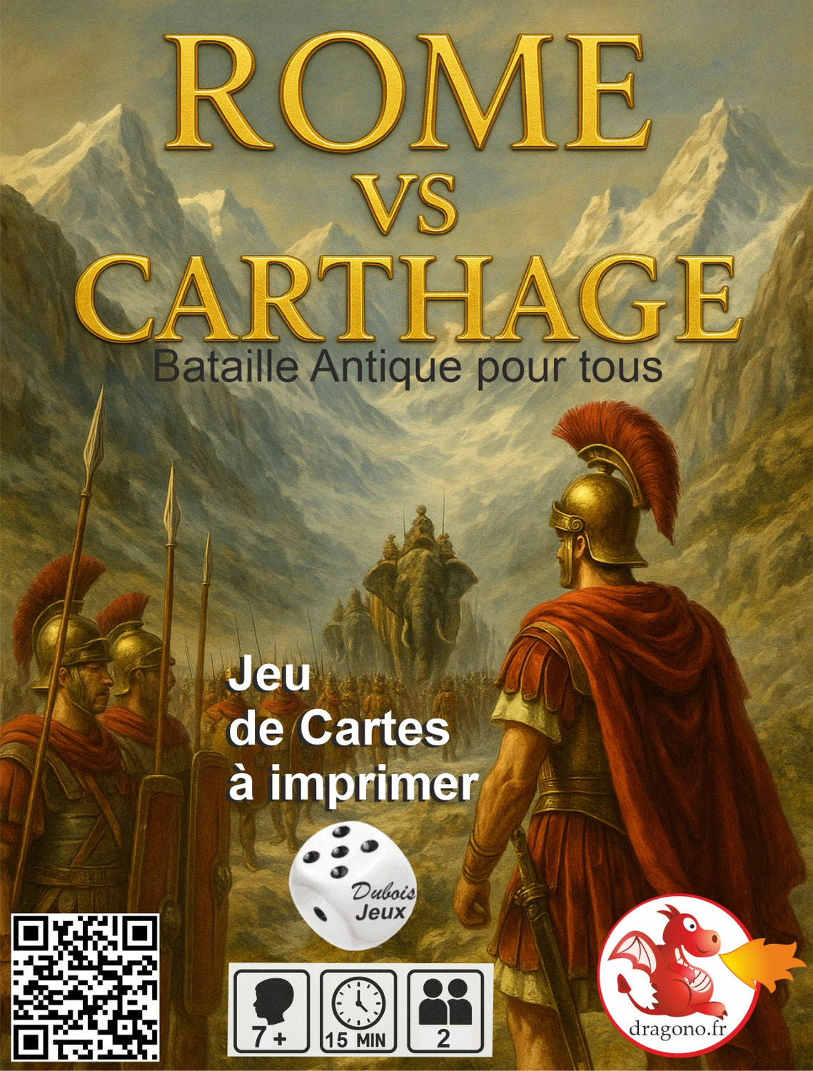 ROME VS CARTHAGE Jeu de cartes