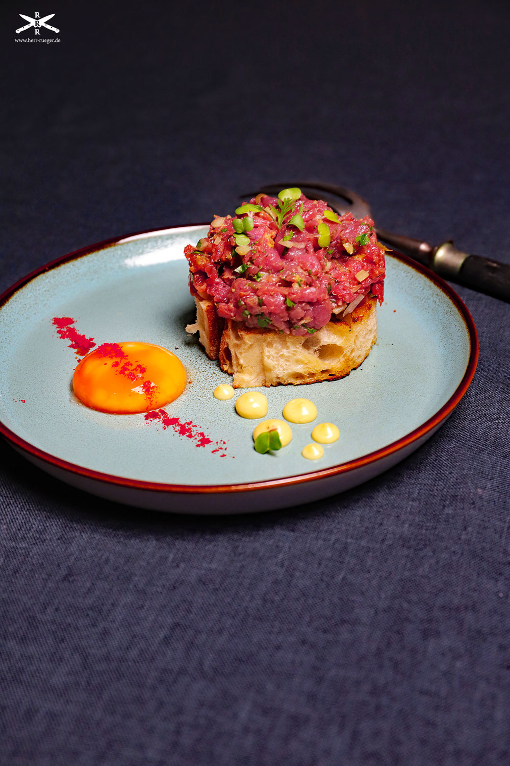 Weil's so schön war: Steak Tartare.