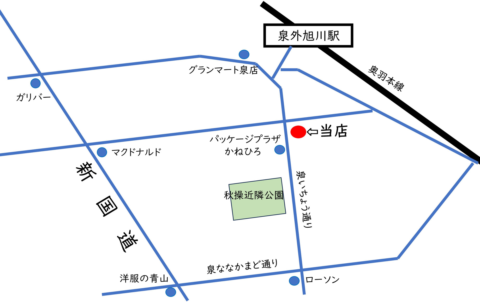中村屋への行き方
