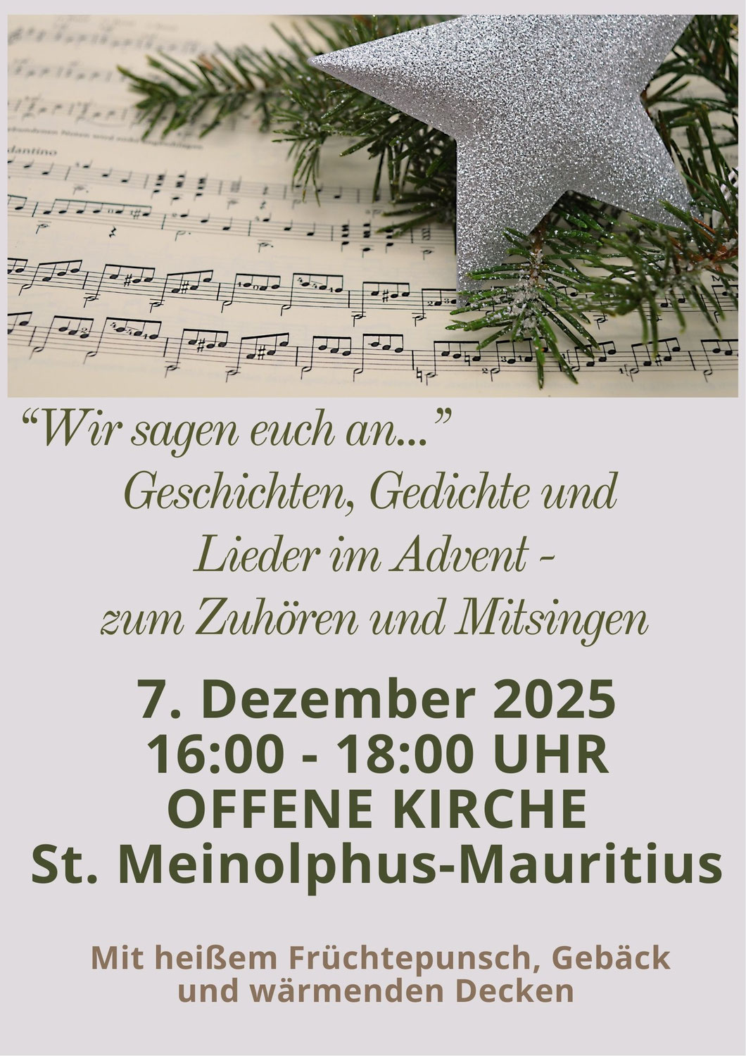 Geschichten, Gedichte und Lieder im Advent