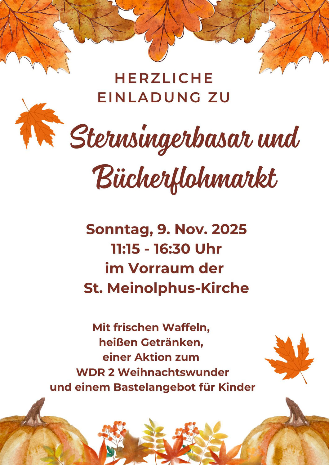 Sternsingerbasar und Bücherflohmarkt