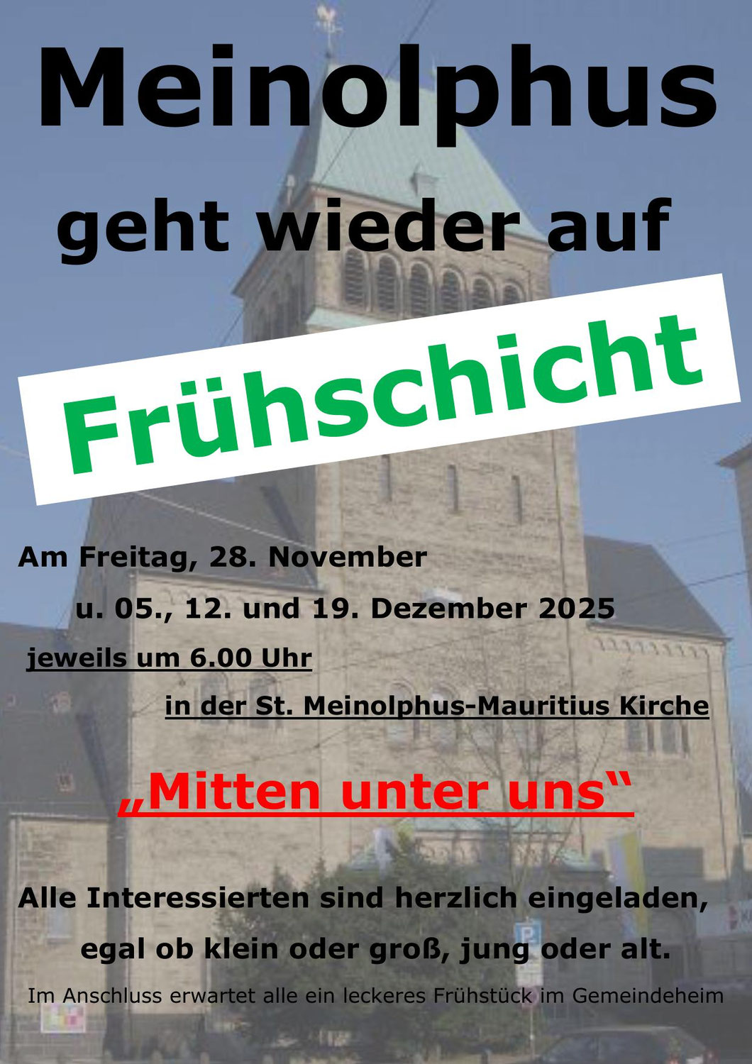 Meinolphus geht wieder auf Frühschicht