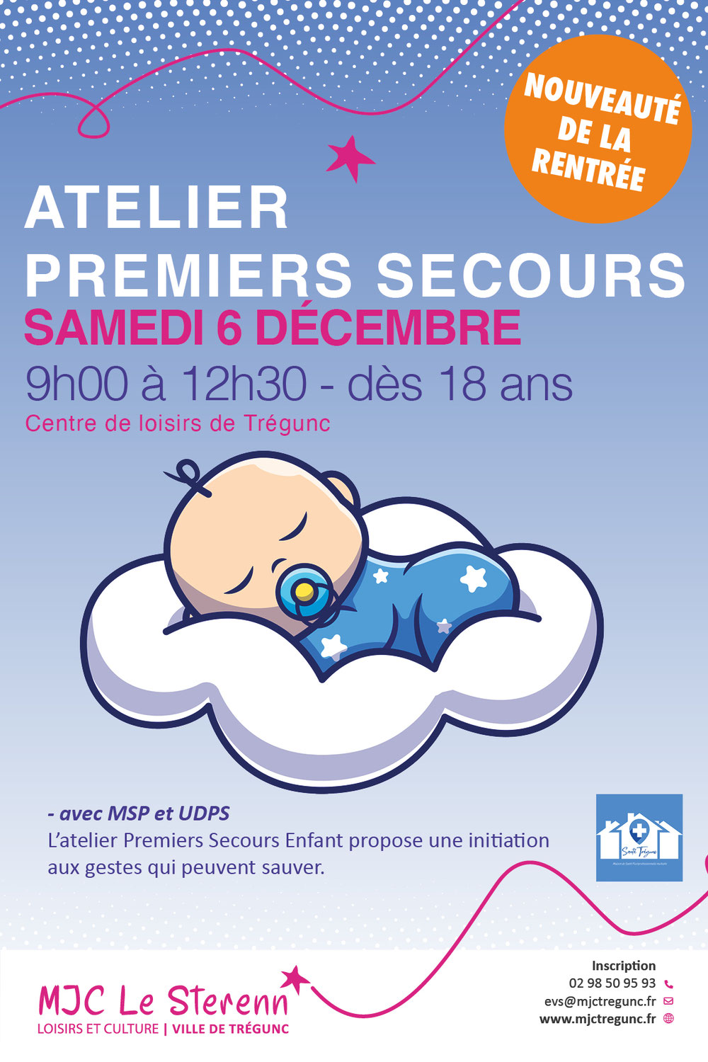 SAM 6 DÉC. Atelier Premiers Secours Enfant