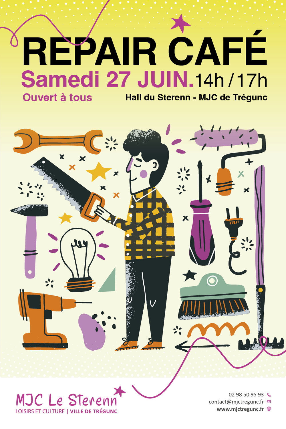 SAM 27 JUIN REPAIR CAFÉ DE 14h à 17H